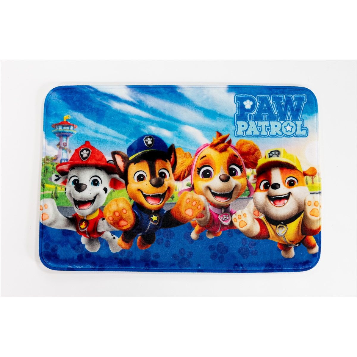 Aymax sprl Badematte PAW Patrol Badezimmer Teppich – Badematte 40x60 cm weich & saugfähig, Quadrad