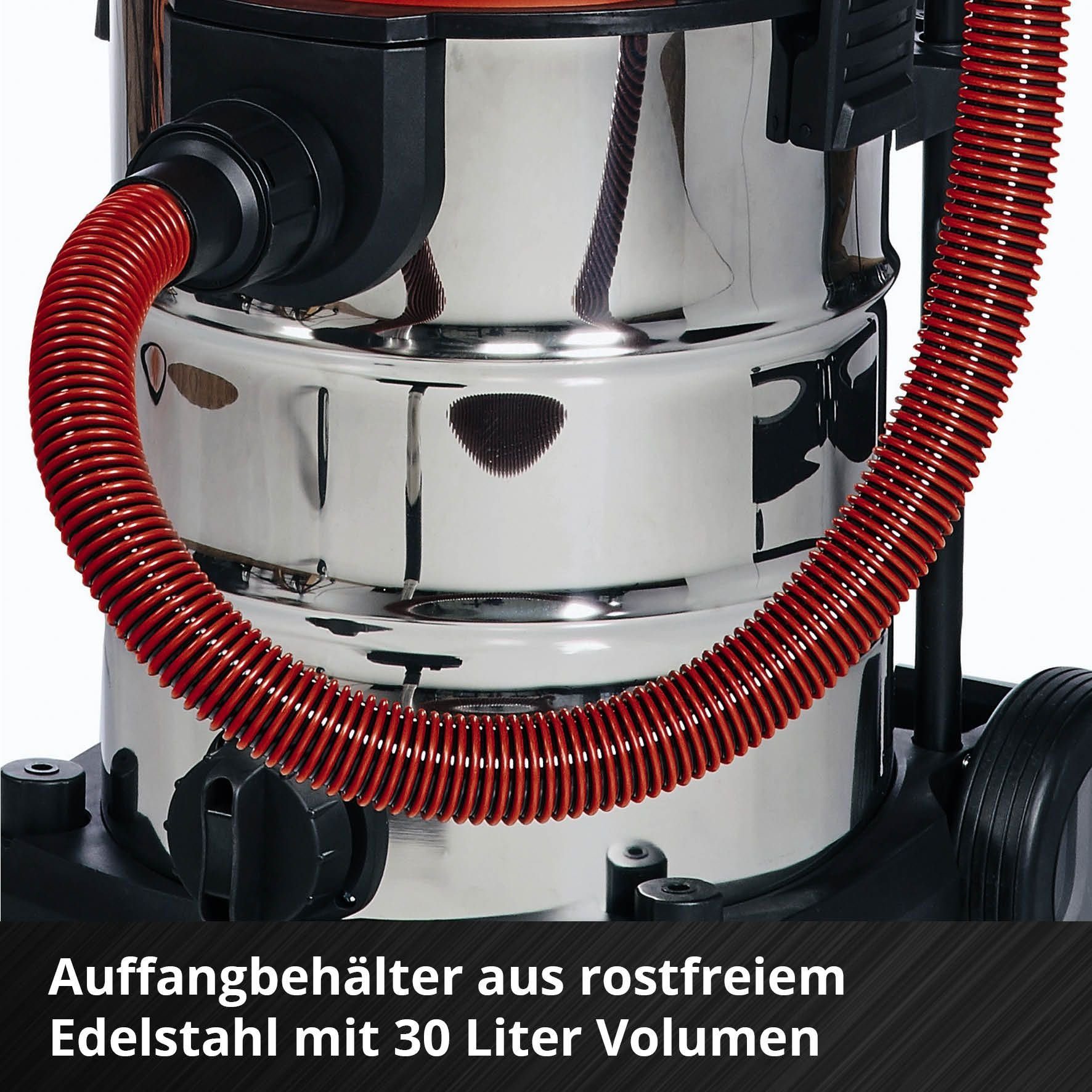 Einhell Nass-Trocken-Akkusauger TE-VC 36/30 Akku Beutel, ohne 900 Power mit S-Solo, und Li Ladegerät W, X-Change