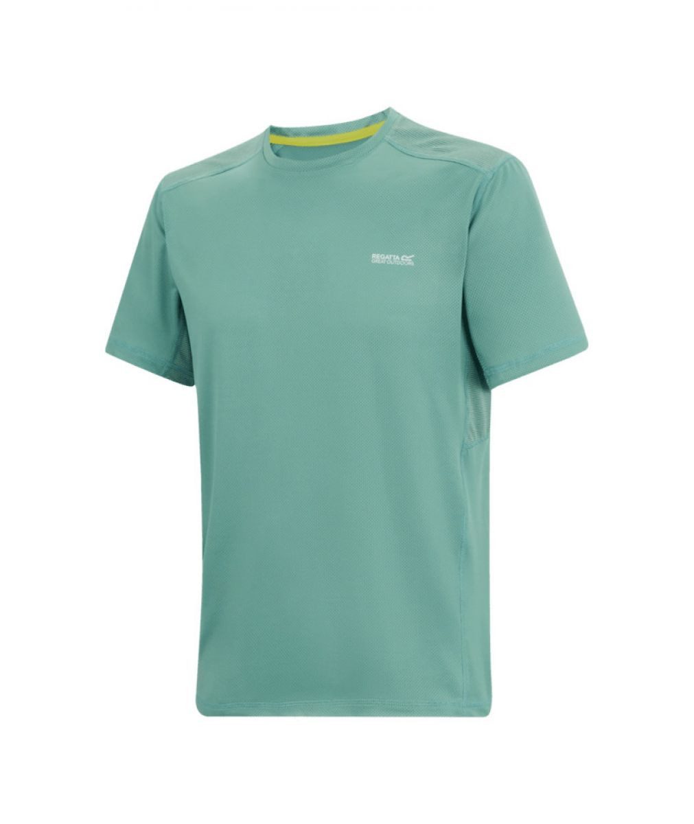 Regatta Rundhalsshirt Herren T-shirt meliertes Streifenmeshgewebe - Virda