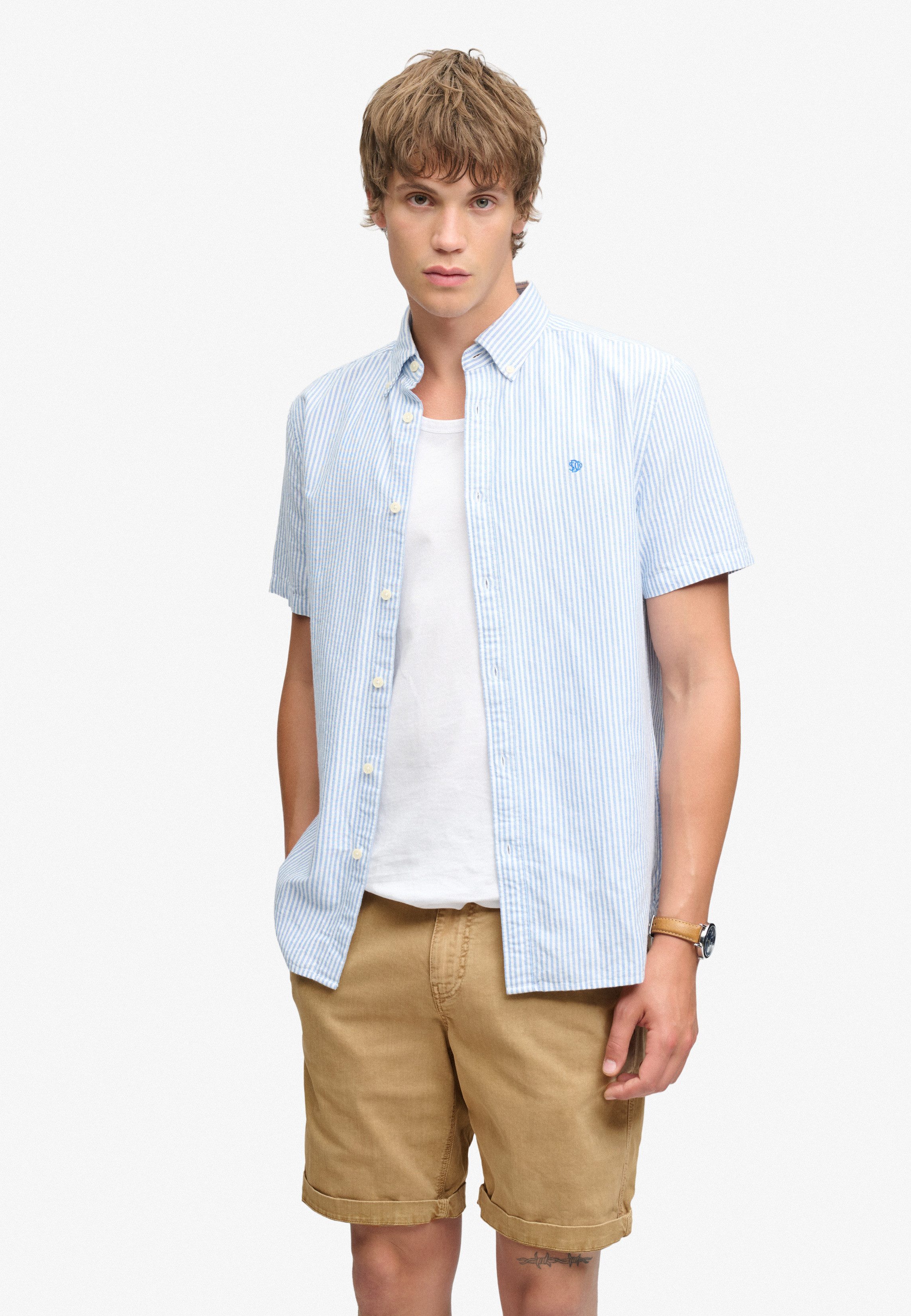 Superdry Chinoshorts UTILITY CHINO SHORT mit Baumwollmischung, Relaxed Fit, knielang, aus Webmaterial