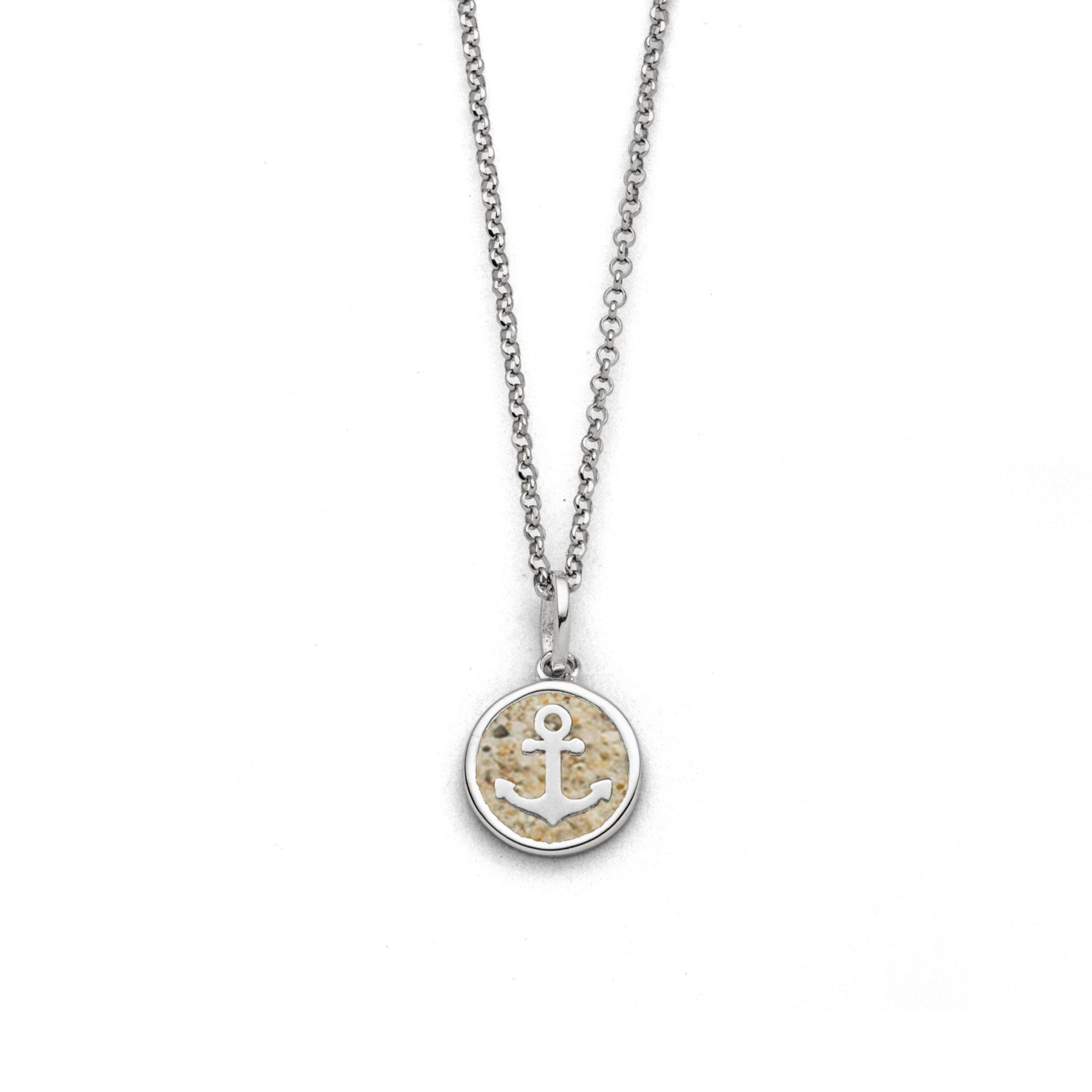 Kette mit Anhänger DUR Schmuck: Kette Anker "Hoffnung 2.0" mit Strandsand, K2666 / K2964