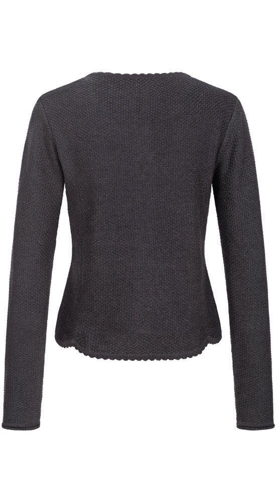 Nübler Trachtenstrickjacke Strickjacke Langarm Yvonne in Anthrazit von Nübl günstig online kaufen