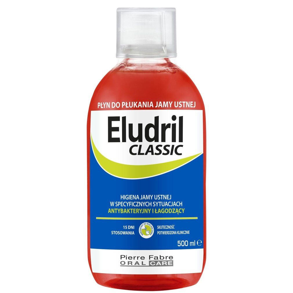 Pierre Fabre Mundspülung Eludril, Mundwasser, Anti-Plaque, 500 ml, (Packung)
