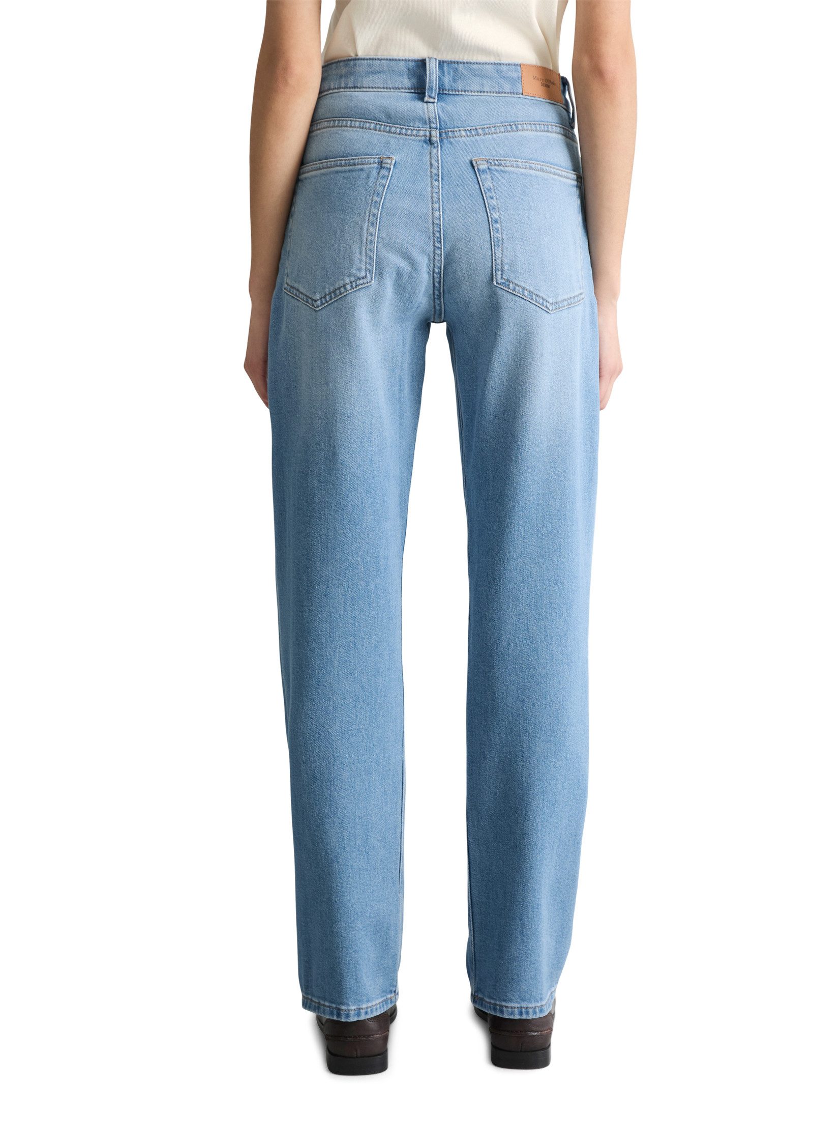Marc O'Polo DENIM Straight-Jeans Model Olina straight aus weichem Organic Cotton-Lyocell-Mix – Bild 2 von 5