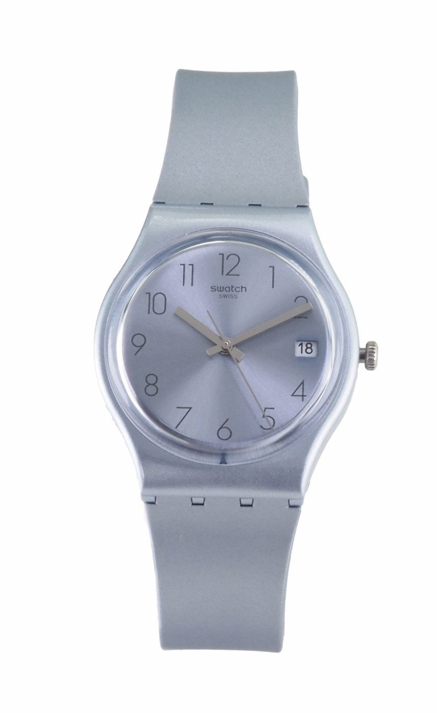 Swatch Quarzuhr Swatch Damen Quarz Uhr GL401 Azulbaya X4, (Silber)