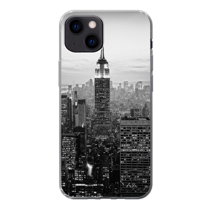 MuchoWow Handyhülle New York City Schwarz-Weiß-Fotodruck Handyhülle Apple iPhone 13 Mini Smartphone-Bumper Print Handy