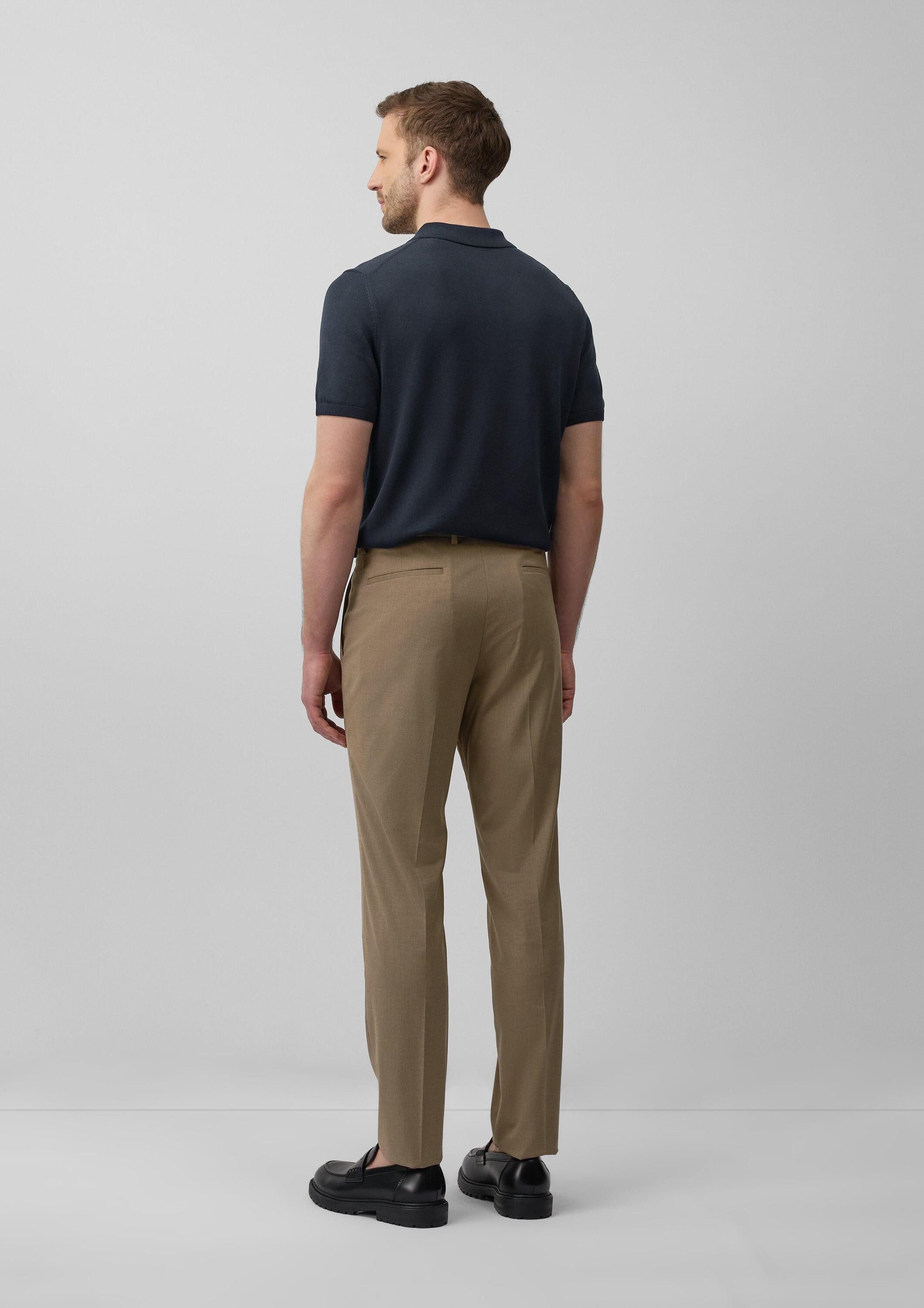 s.Oliver Chinos Hose S.OPURE s.O PURE: Feine Anzughose aus meliertem Stretch-Gewebe