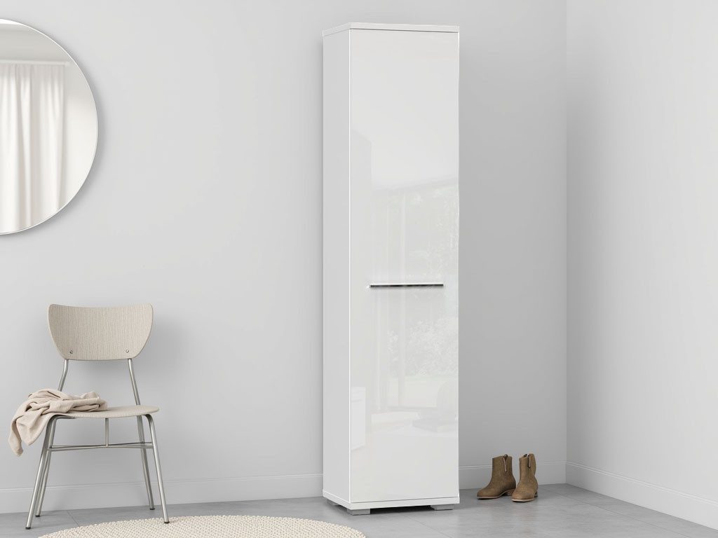 Places of Style Garderobenschrank Piano (H/B/T):193/46/35cm) UV lackiert, hochglänzend, Soft-Close Funktion