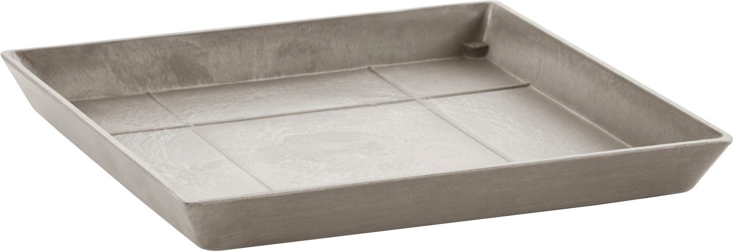 ECOPOTS Blumentopfuntersetzer ROUND SAUCER Taupe, BxTxH: 35,5x35,5x3,5 cm günstig online kaufen