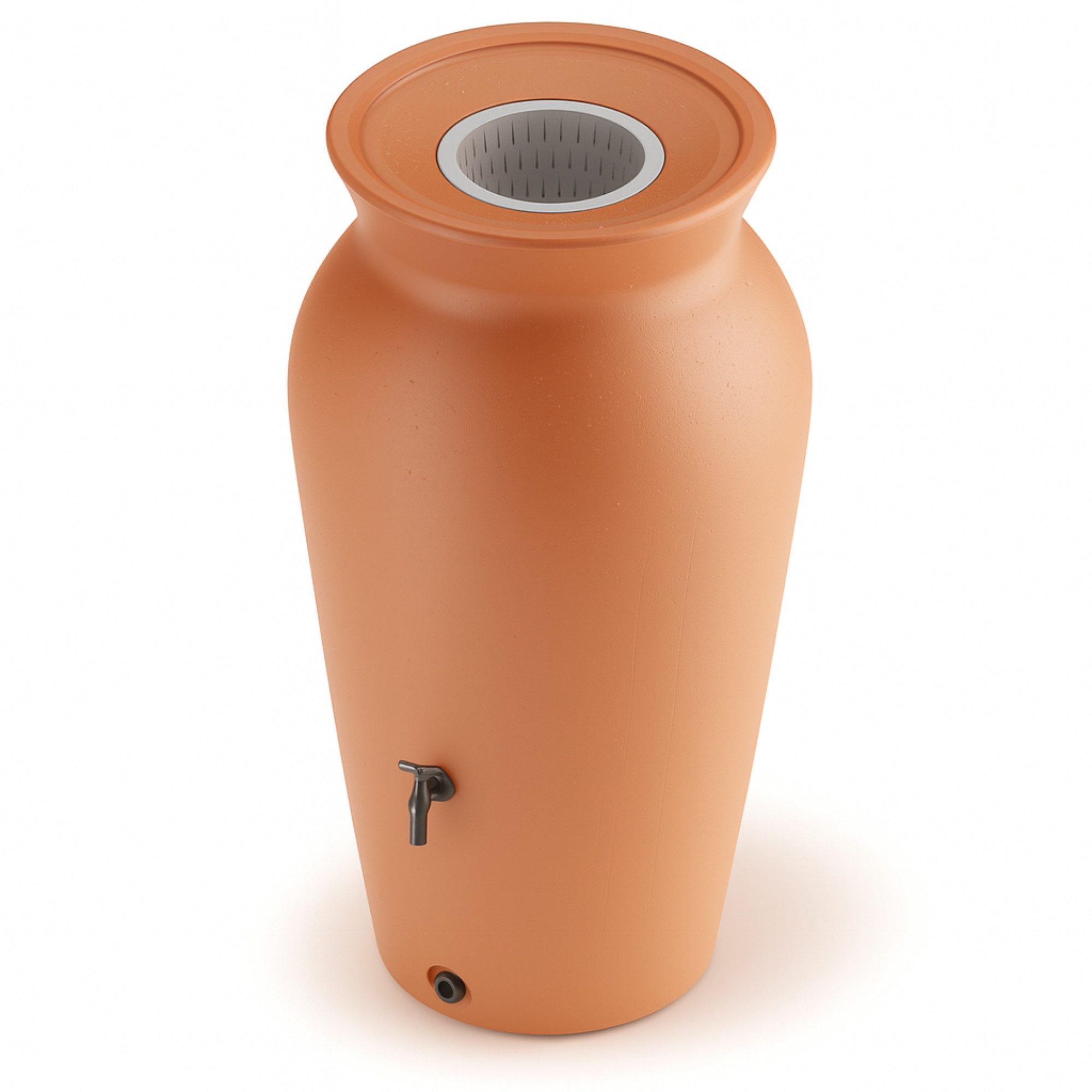 YourCasa Regentonne 120-230 Liter [DropCatcher] mit Filterkorb, 230 l, Frostsicher, Filterkorb, Wasserhahn