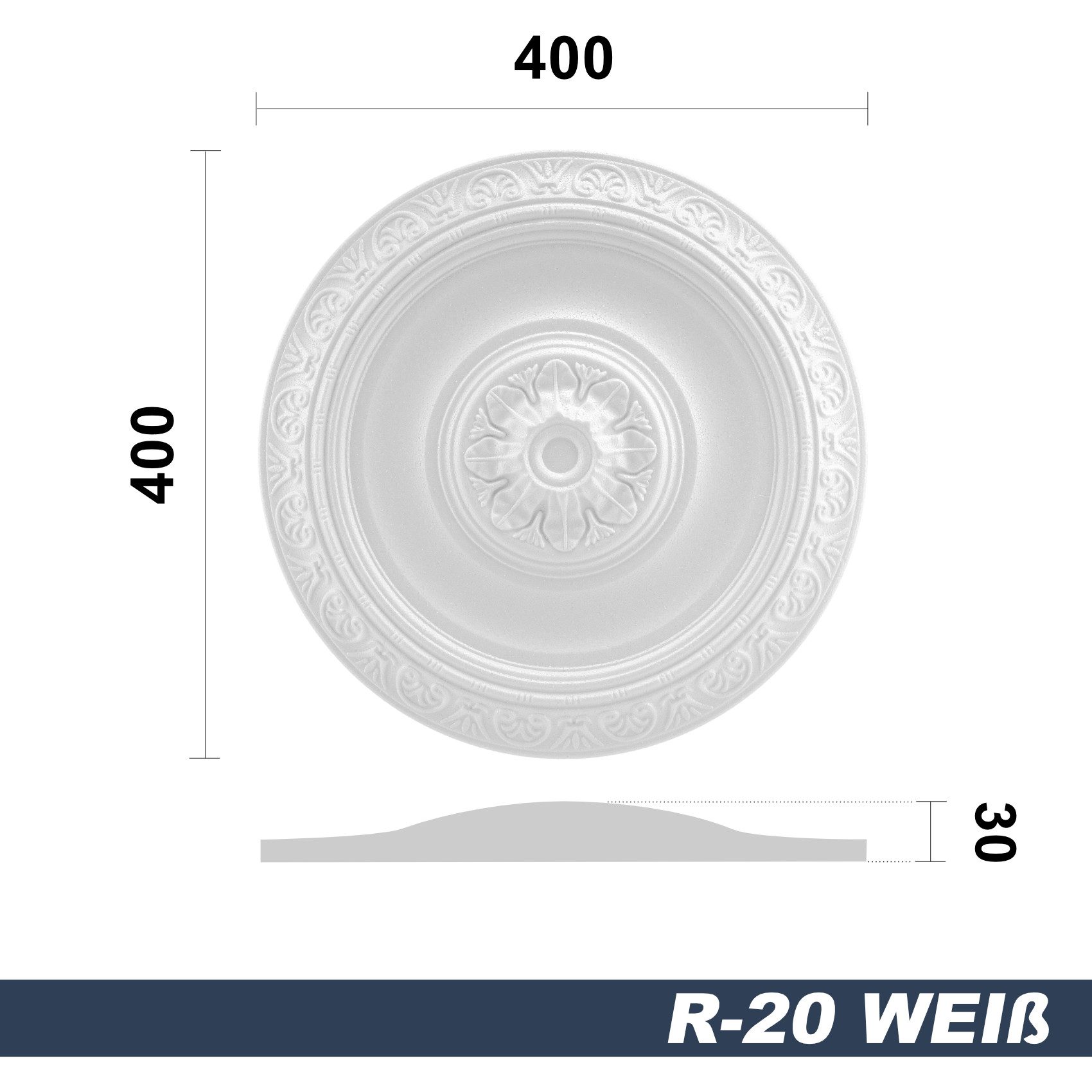 marbet design Wanddekoobjekt R-20 (Stuckrosette aus günstig online kaufen