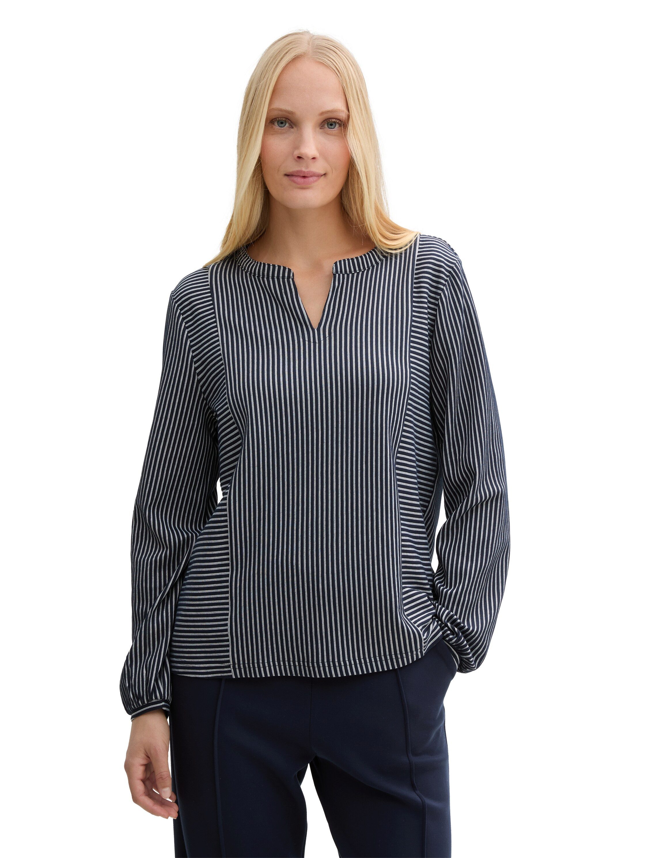 TOM TAILOR Ballonshirt mit Streifen günstig online kaufen