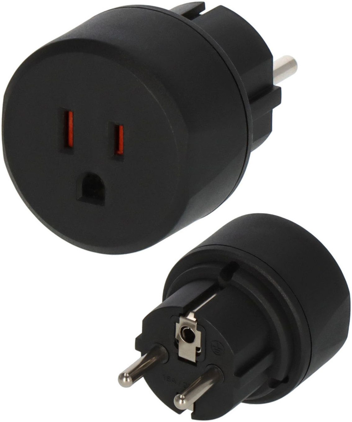 Brennenstuhl Typ B (USA/Japan) auf Typ E/F (Frankreich/Schuko) Reiseadapter