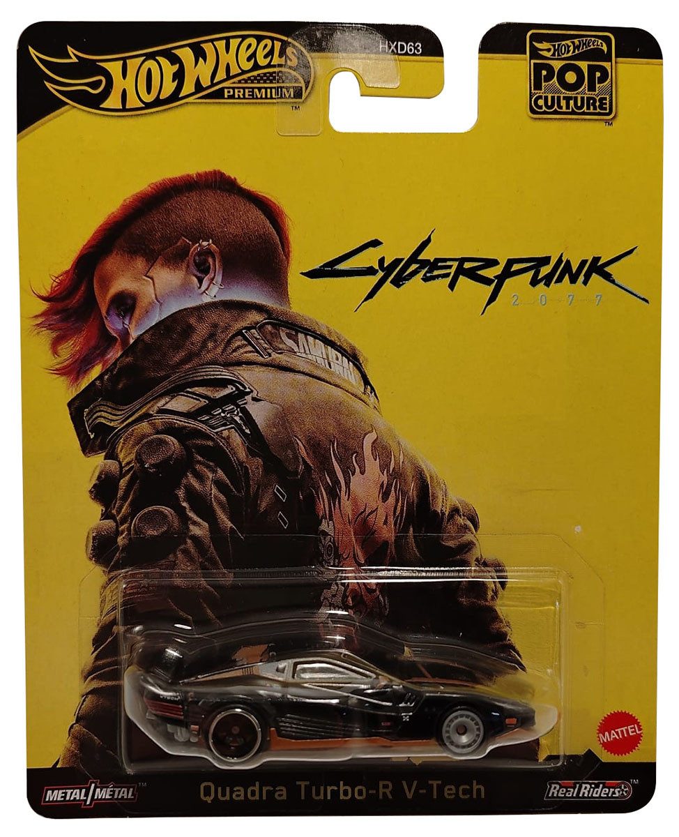 Hot Wheels Spielzeug-Auto Hot Wheels Premium Pop Culture - Quadra Turbo-R V Tech - Cyberpunk 207
