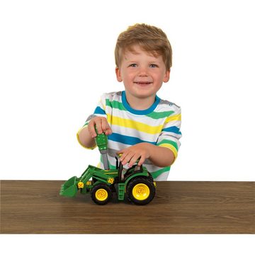 Klein Spielzeug-Auto John Deere-Traktor mit Frontlader und Gewicht