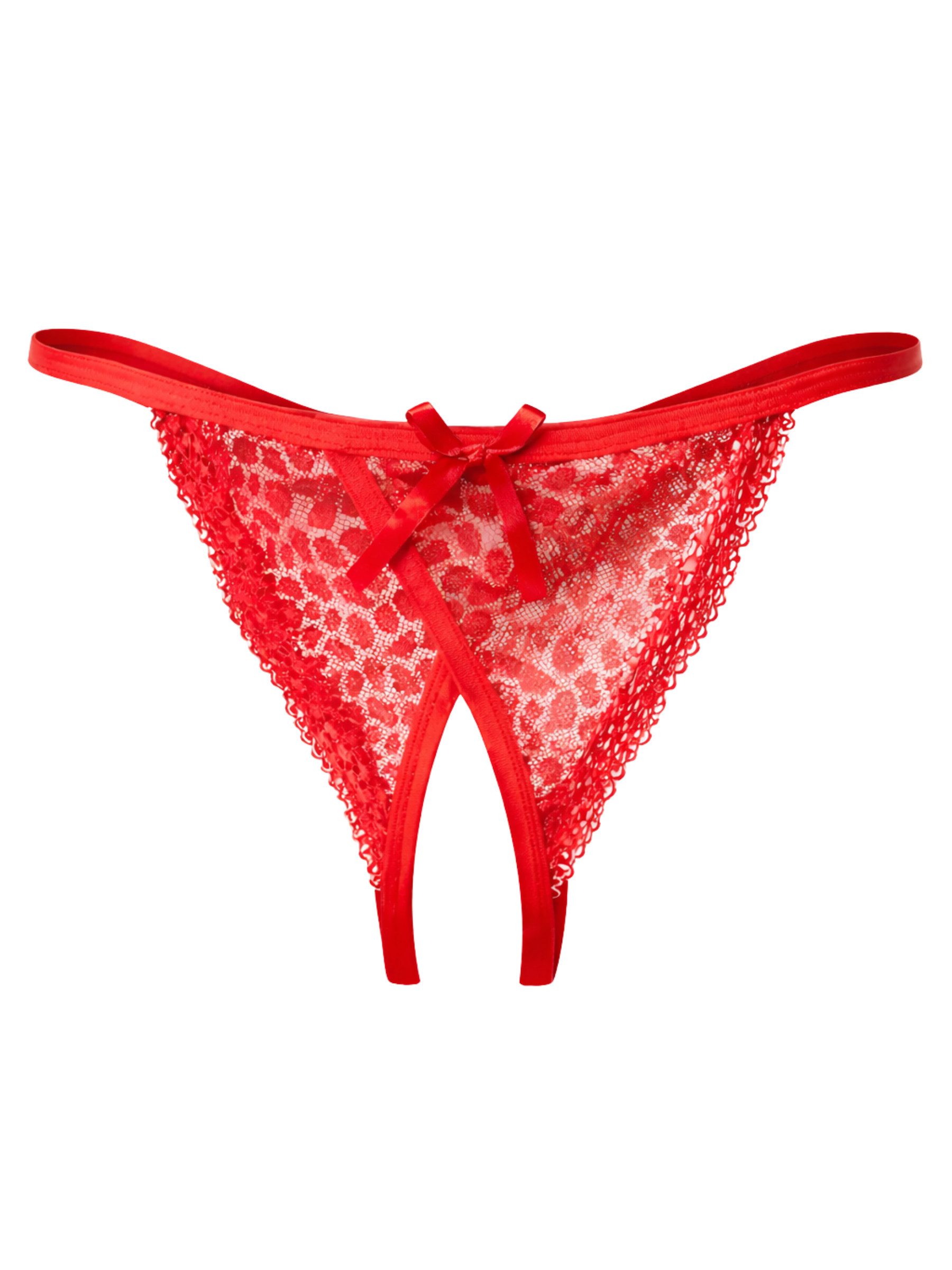 Elegant Love Slip-Ouvert Damenslip Höschen mit offenem Schritt - Tanga, Sexy Unterwäsche Eleganter Panty Slip