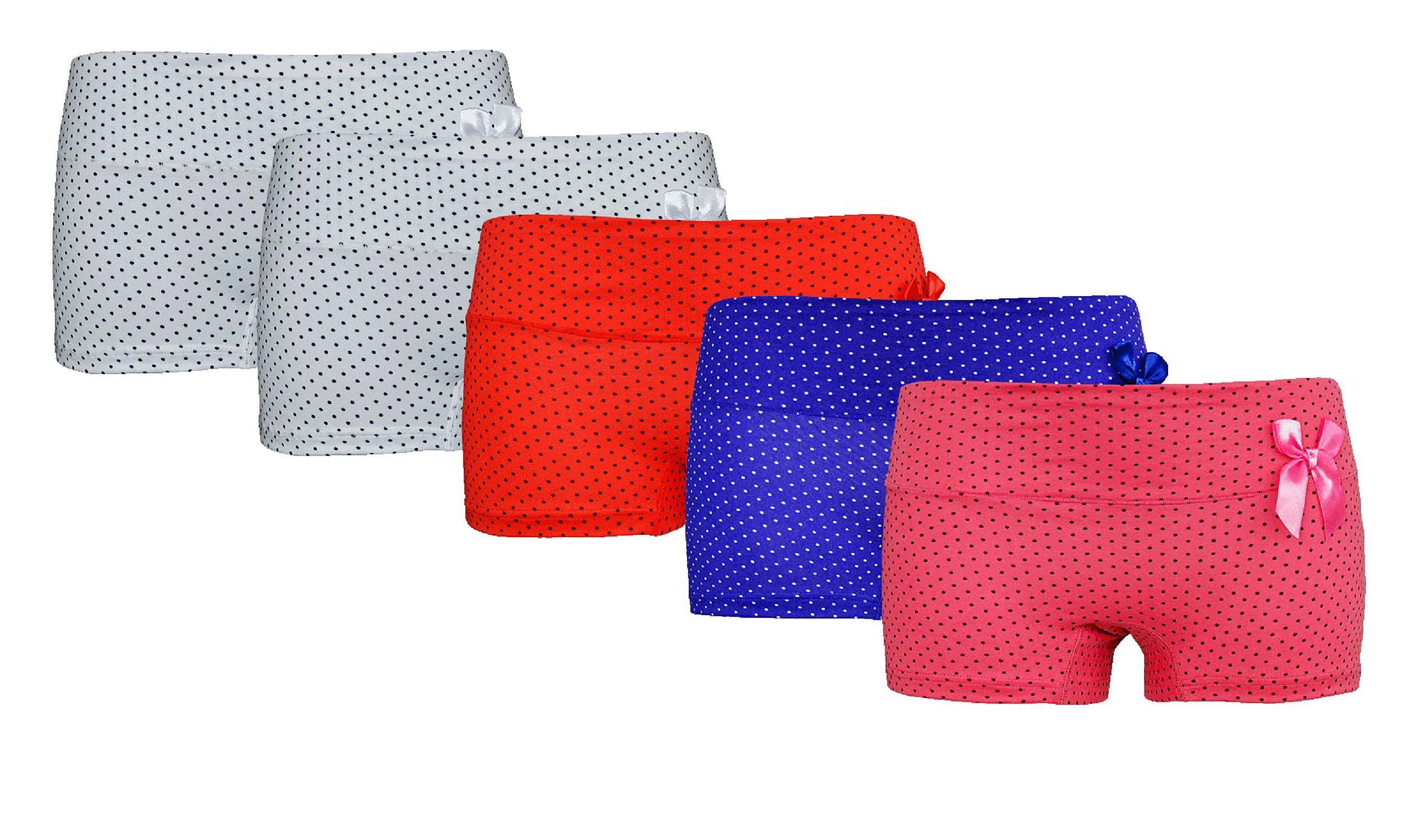 Rungassi Boxer 5x Deluxe Damen Baumwolle Boxershort 8001 M