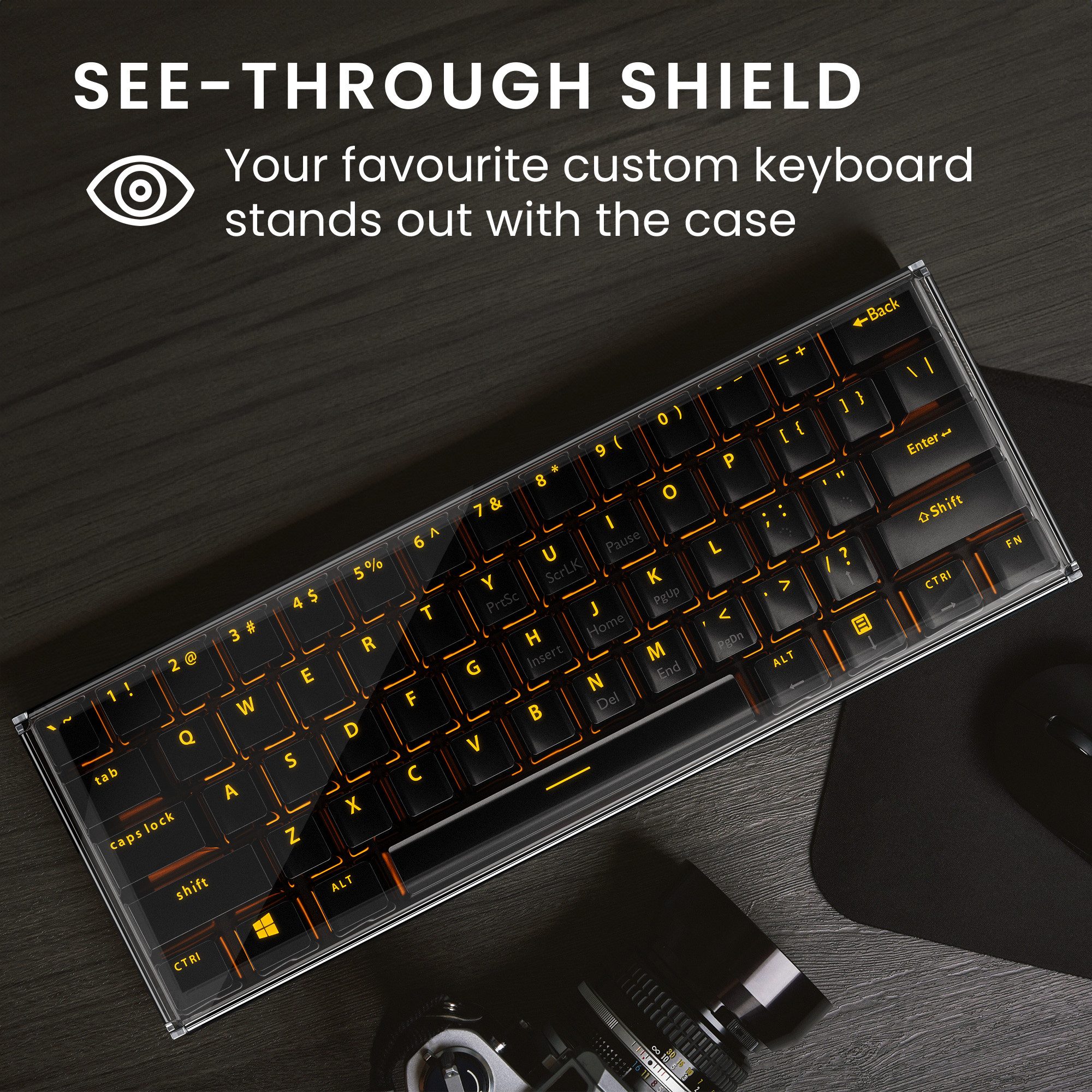 kwmobile Etui Tastatur Cover für 60% Mechanical Keyboard RK61 / GK61 / SK6 günstig online kaufen