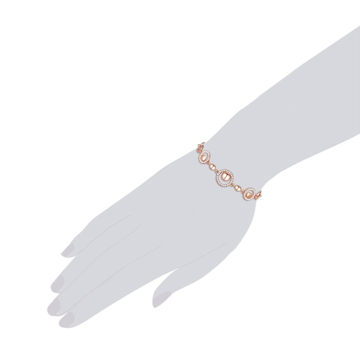 Lulu & Jane Armband roségold, Metall-Legierung günstig online kaufen