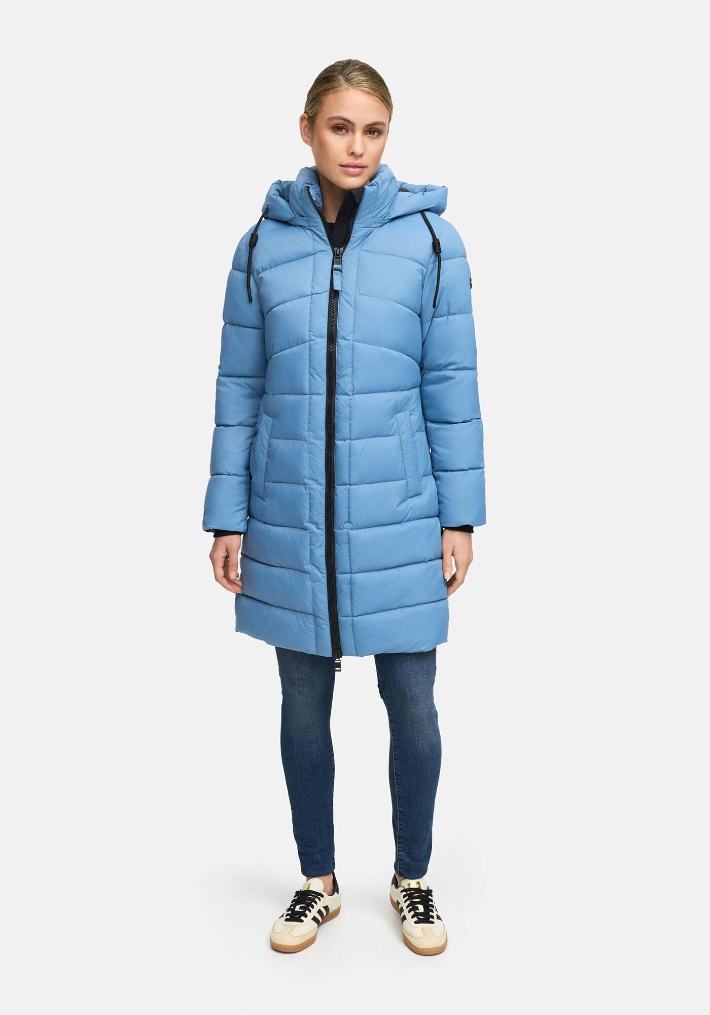 Marikoo Winterjacke Kaltnäschen mit abnehmbarer Kapuze und hochschließendem Kragen