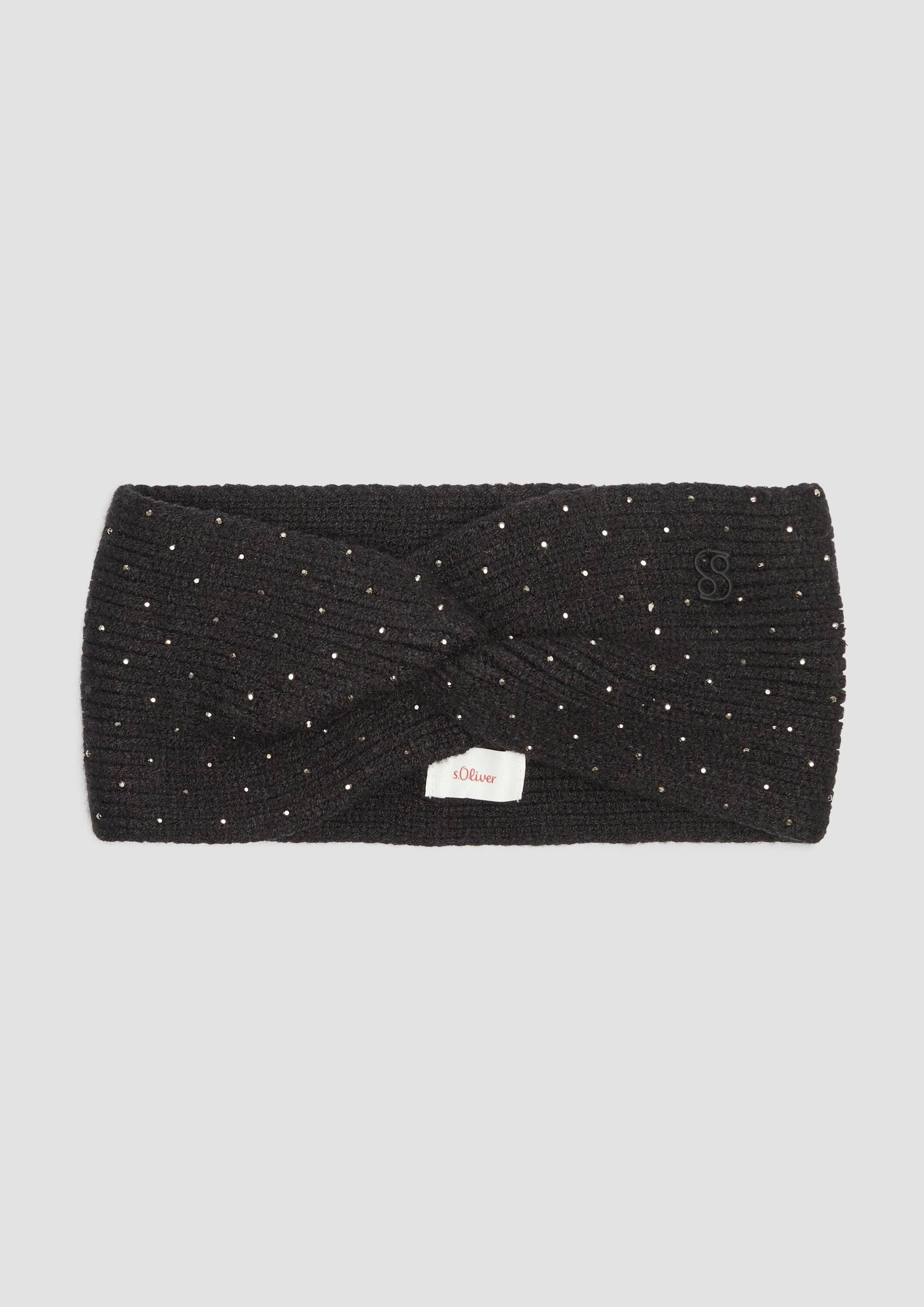 s.Oliver Stirnband Stirnband Stirnband mit Knoten und Nieten
