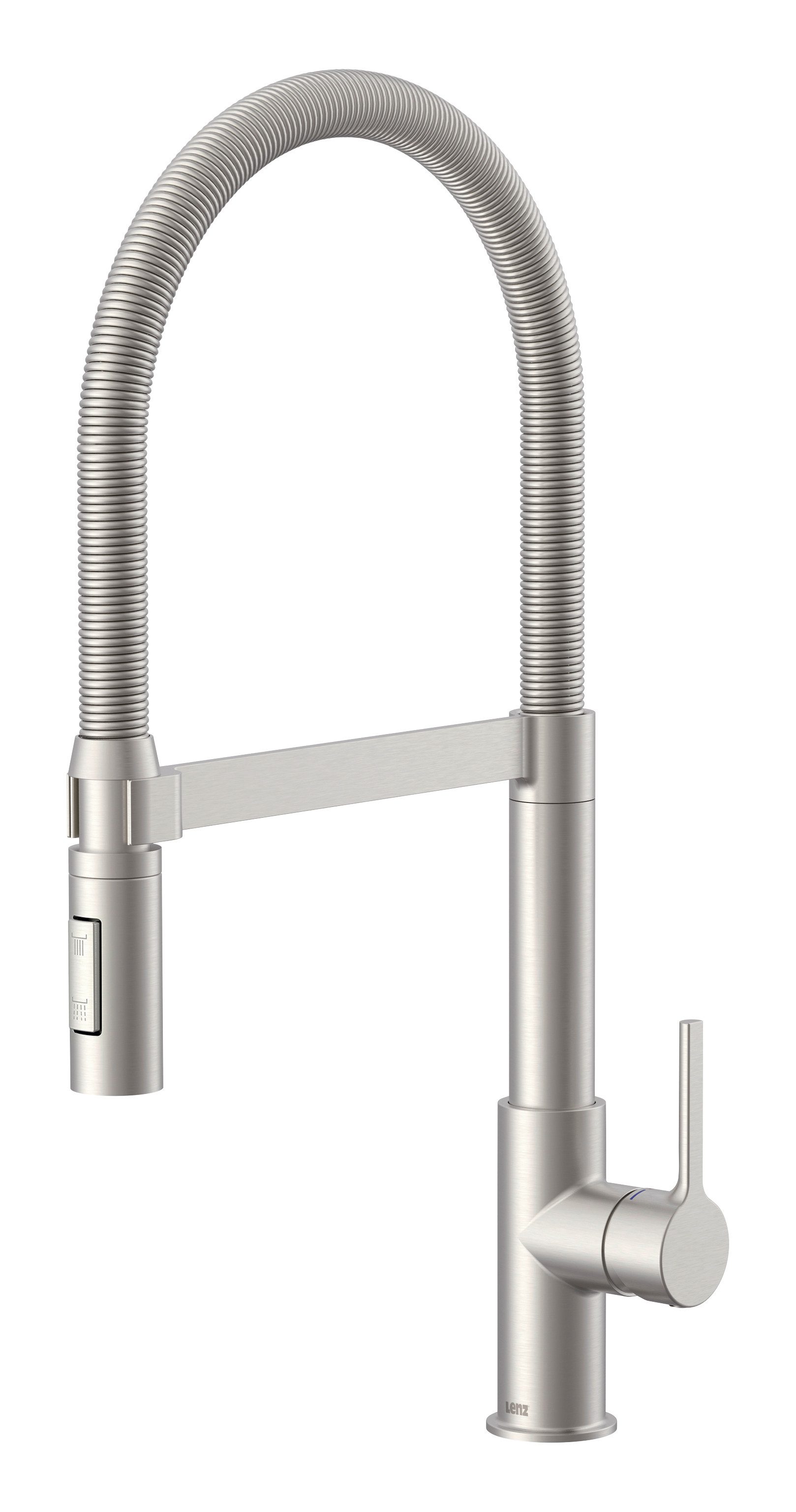 Lenz Küchenarmatur ALUNA mit Pendelbrause 2 Strahlarten, schwenkbar, flexible Brause Flexible Pendelbrause mit 2 Strahlarten