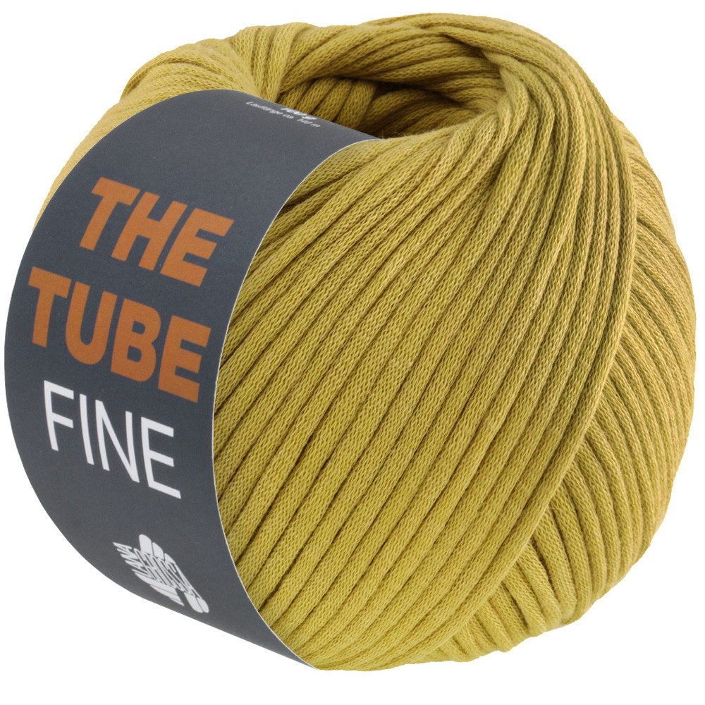 LANA GROSSA THE TUBE FINE Häkelwolle, 140 m (dünnes, gefülltes Baumwollschlauchgarn Ø ca. 3 - 4 mm - ideal für Dekoartikel & Taschen), 100 g