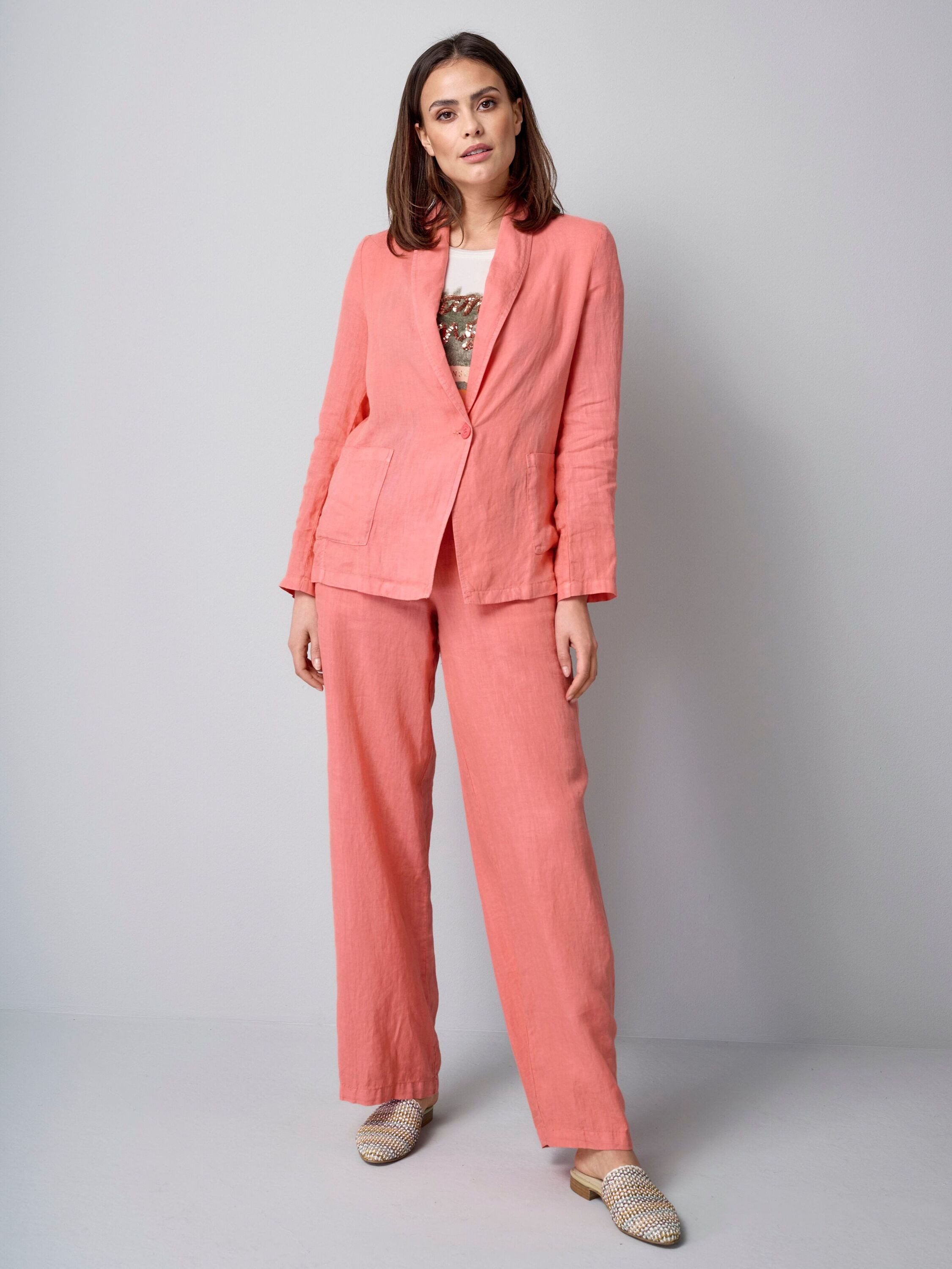 Alba Moda Kurzblazer Blazer mit Schalkragen