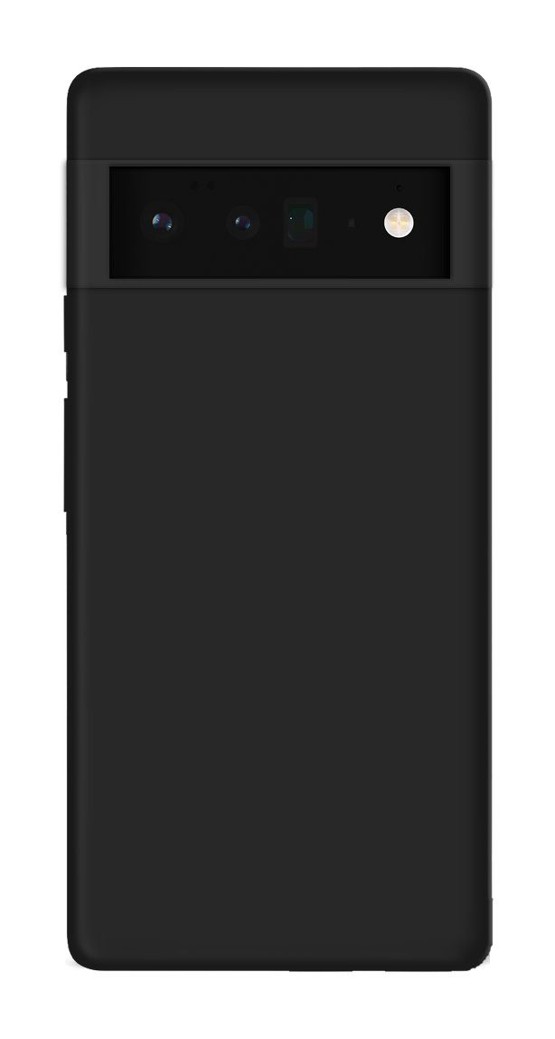cofi1453 Handyhülle Silikon Hülle Basic Google Pixel 6 Pro Schwarz, Case Cover Schutzhülle Bumper