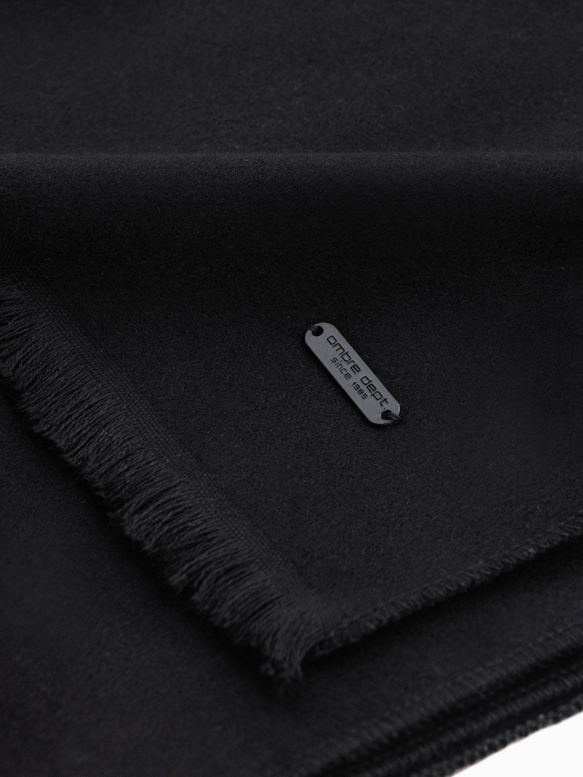 OMBRE Schal Monochromer Herrenschal mit Fransen