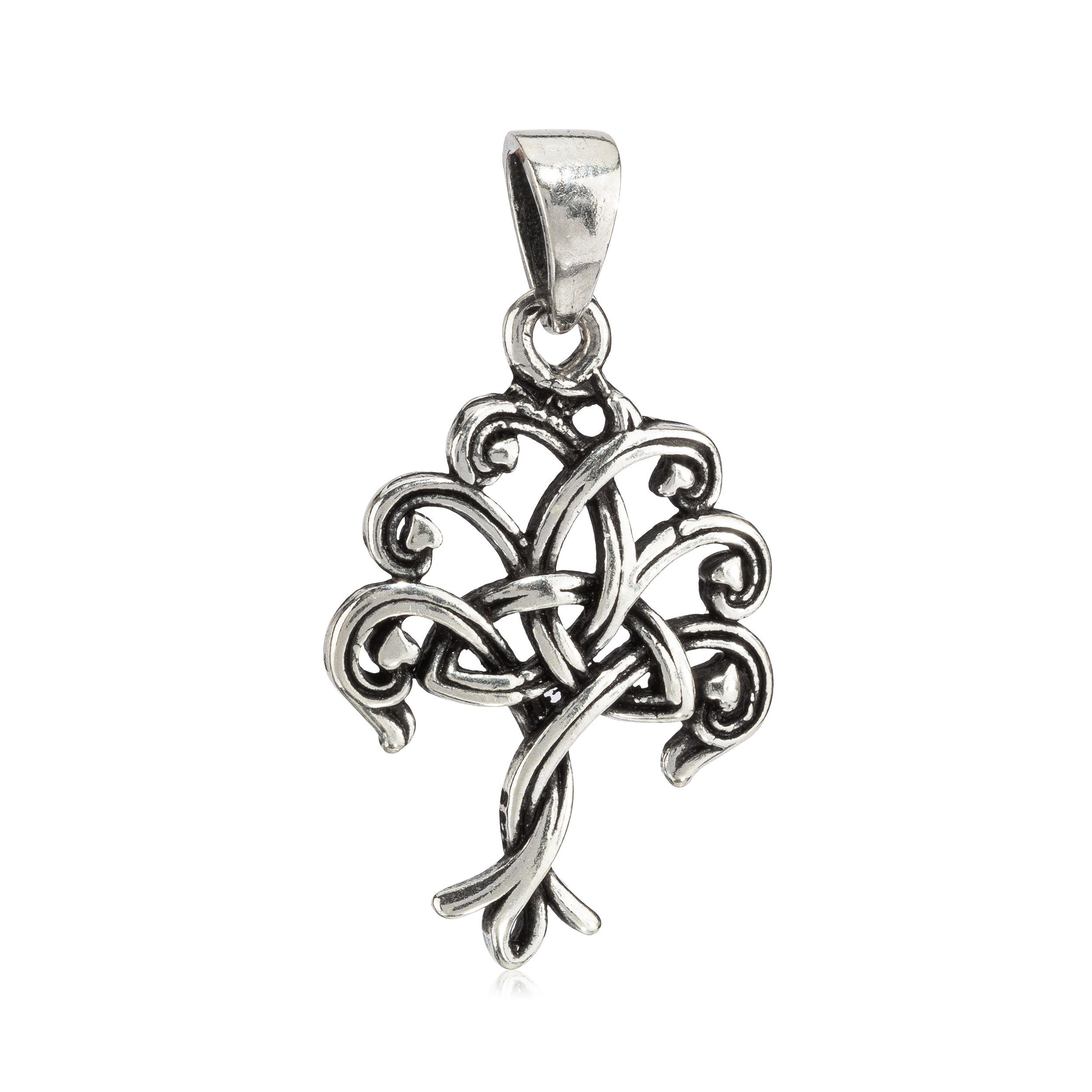 NKlaus Kettenanhänger Kettenanhänger Baum des Lebens 925 Silber 2,5cm L, 925 Sterling Silber Silberschmuck für Damen