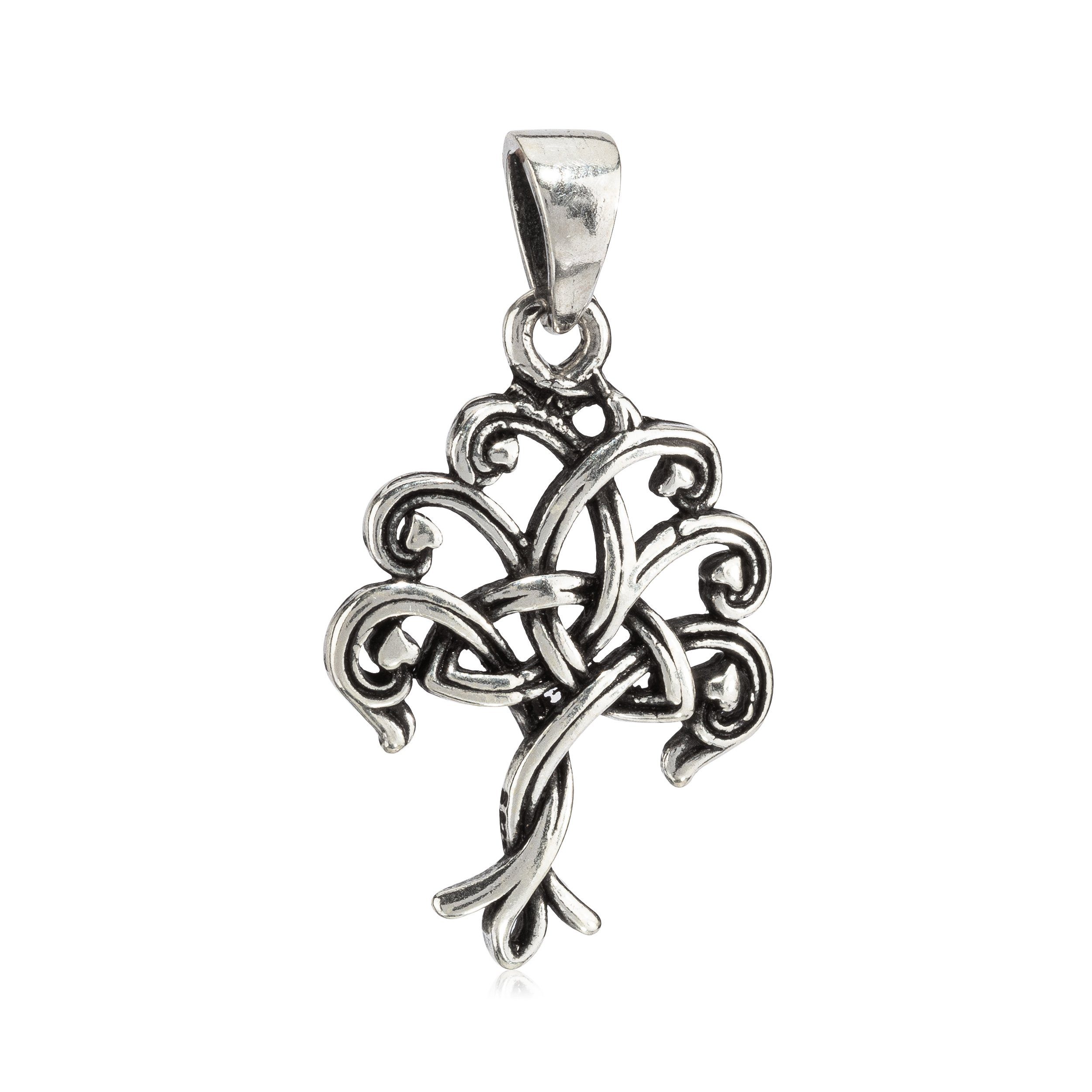 NKlaus Kettenanhänger Kettenanhänger Baum des Lebens 925 Silber 2,5cm L