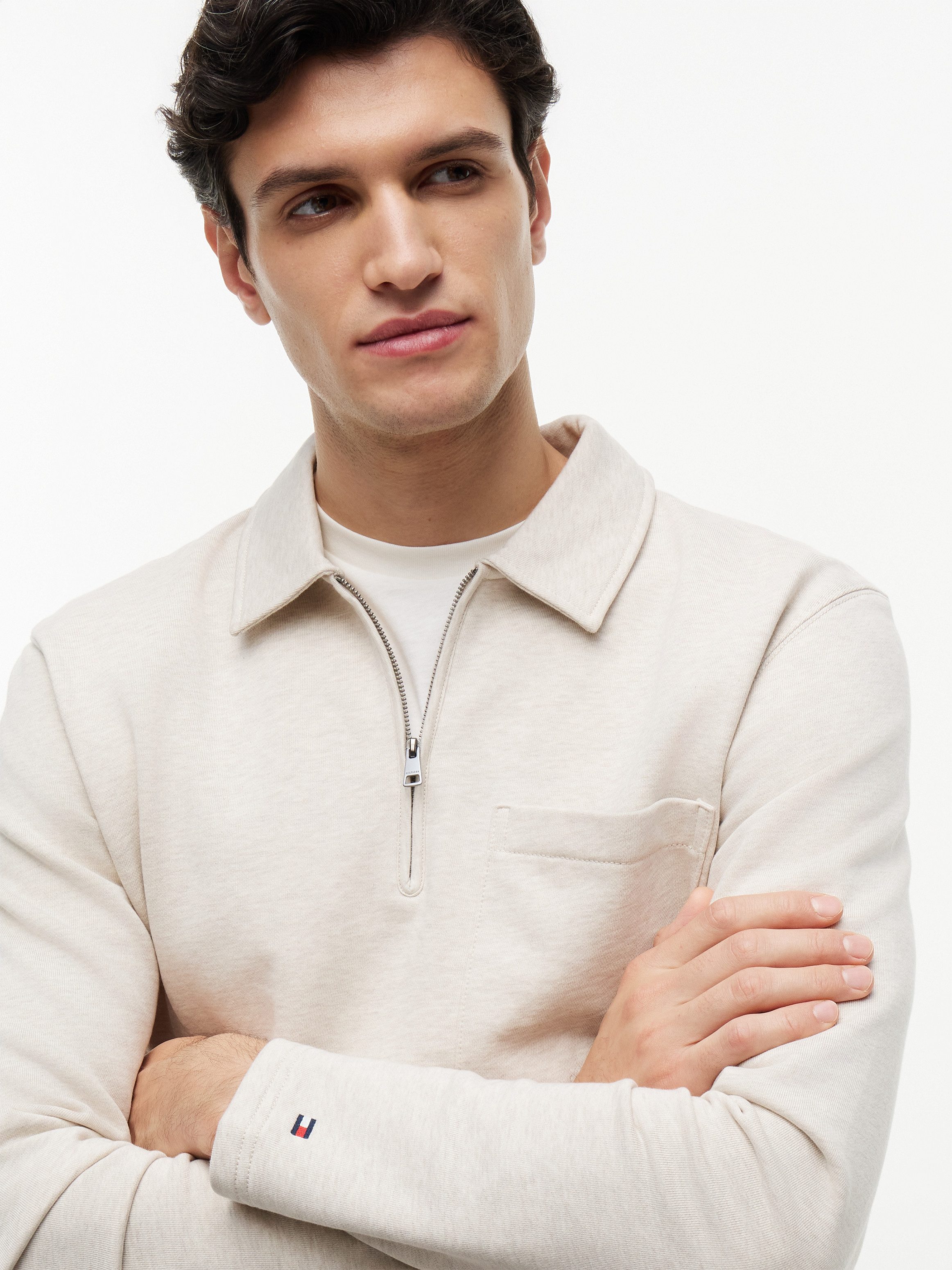 Tommy Hilfiger Sweatshirt ESSENTIAL TERRY POCKET 1/4 ZIP