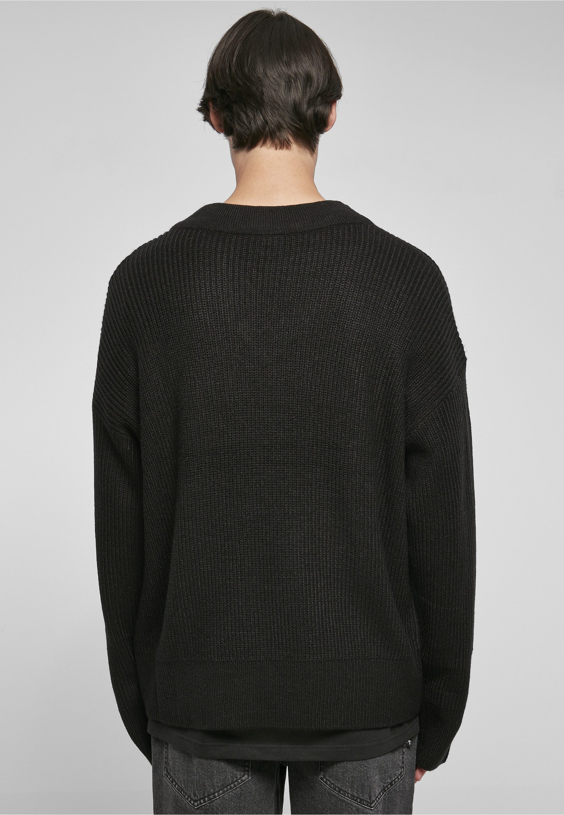 URBAN CLASSICS Strickpullover Urban Classics Herren V-Neck Cardigan (1-tlg)