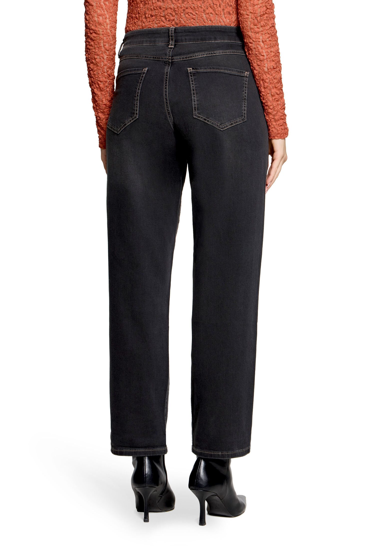 Cartoon Ankle-Jeans Damen mit Waschung