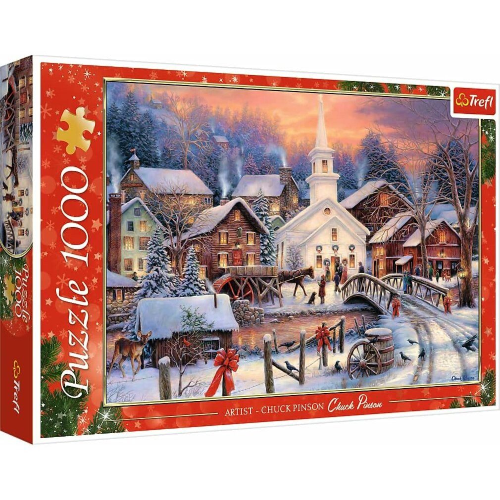 Trefl Puzzle White Christmas Puzzle 1000 Teile, Puzzleteile günstig online kaufen