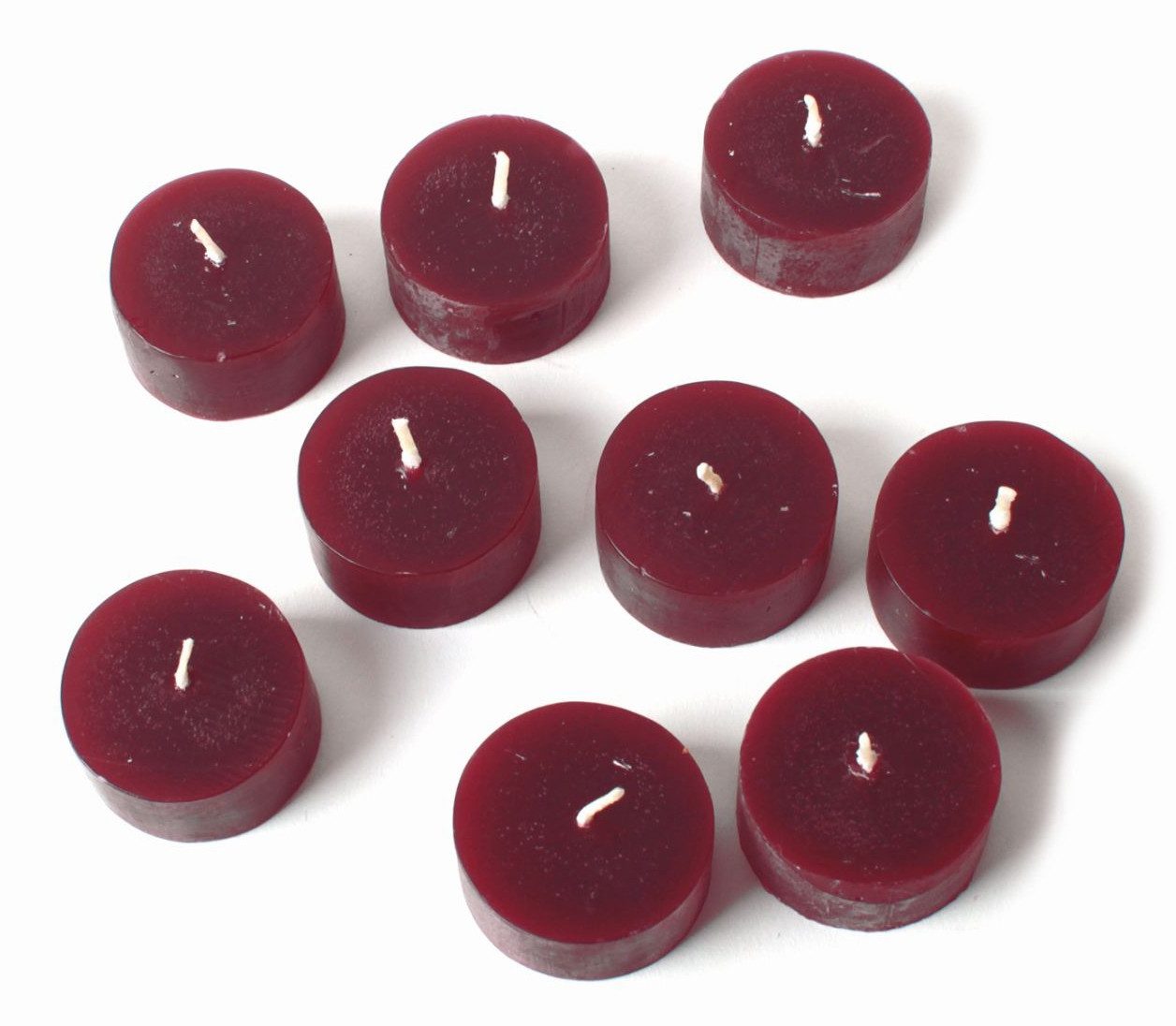 El Puente Schale Teelichter ohne Alu-Schale, 9er-Set, Handmade, Wachs, Fair Trade