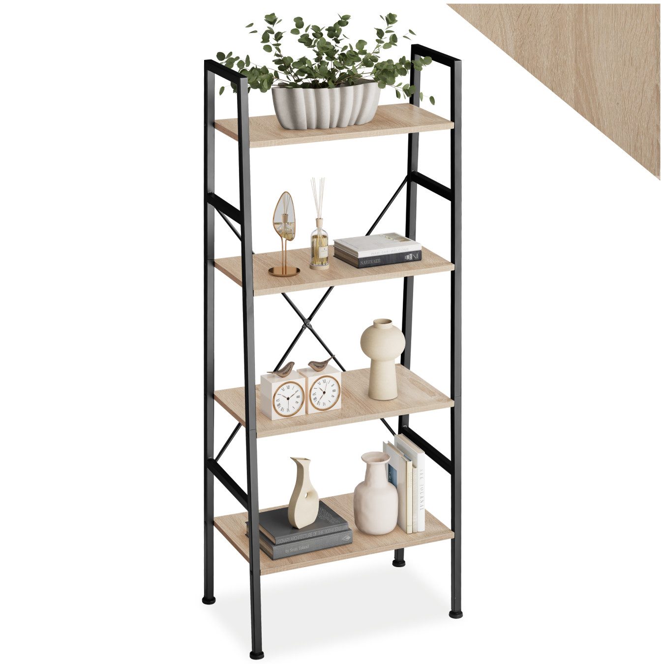 tectake Leiterregal Stufenregal Newcastle 57,5 x günstig online kaufen
