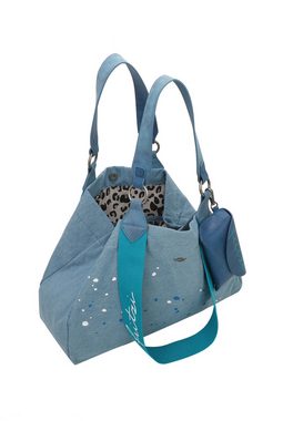 Fritzi aus Preußen Schultertasche Izzy Medium Limited Denim, mit abnehmbarem Brillenetui