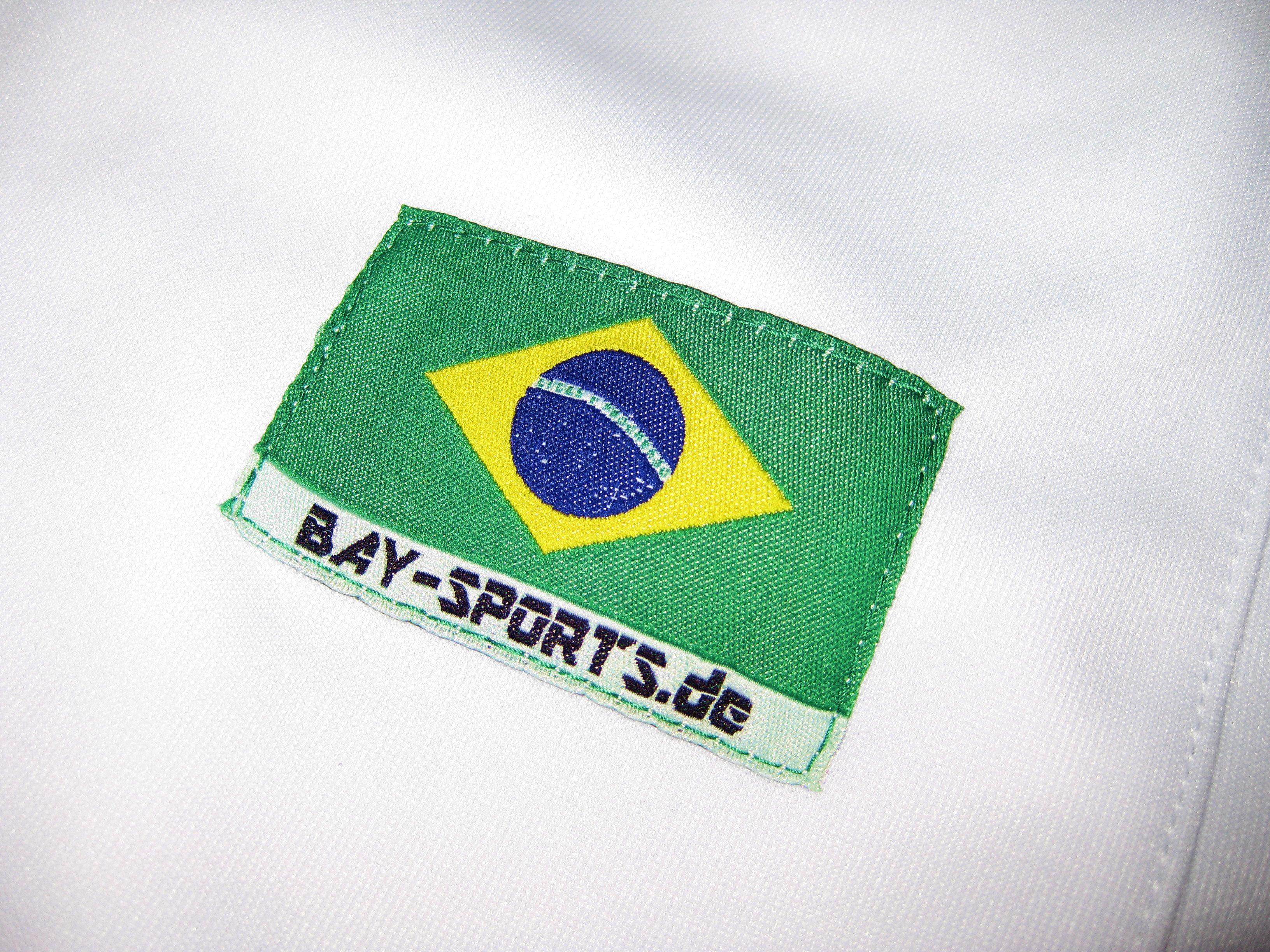 BAY-Sports Sporthose Brasilianische Capoeira Hose weiß uni Kampfsport Kinder Erwachsene (Stück)