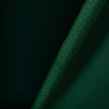 SCHÖNER LEBEN. Stoff Samtstoff Dekostoff Velvet Samt einfarbig dunkelgrün 1,4m