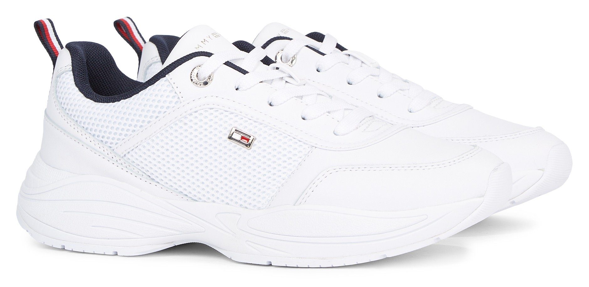 Tommy Hilfiger HILFIGER CHUNKY RUNNER Keilsneaker mit zweckmäßiger Anziehlasche, Freizeitschuh, Halbschuh, Schnürschuh