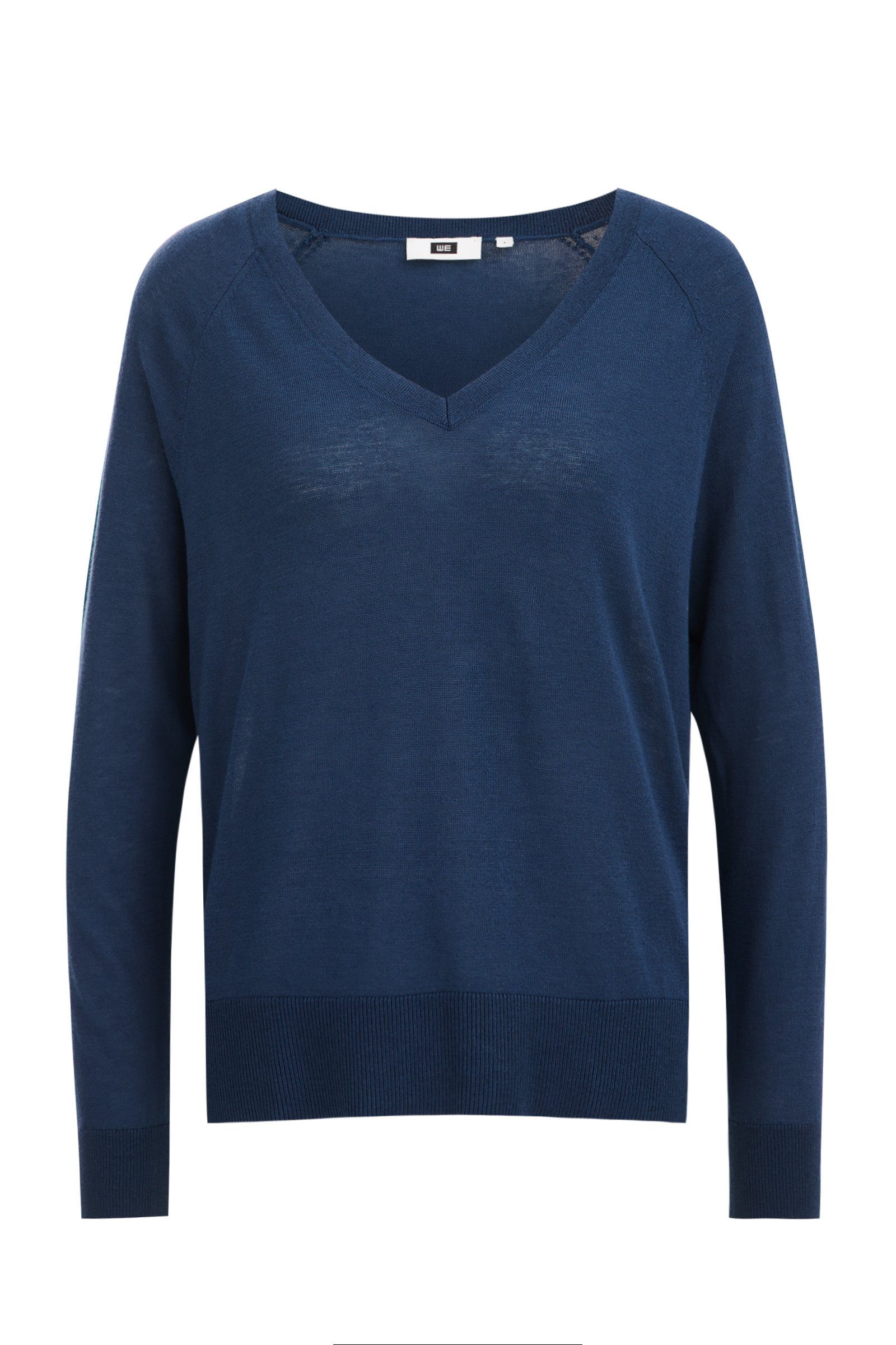 WE Fashion Longpullover (1-tlg) Dunkelblau