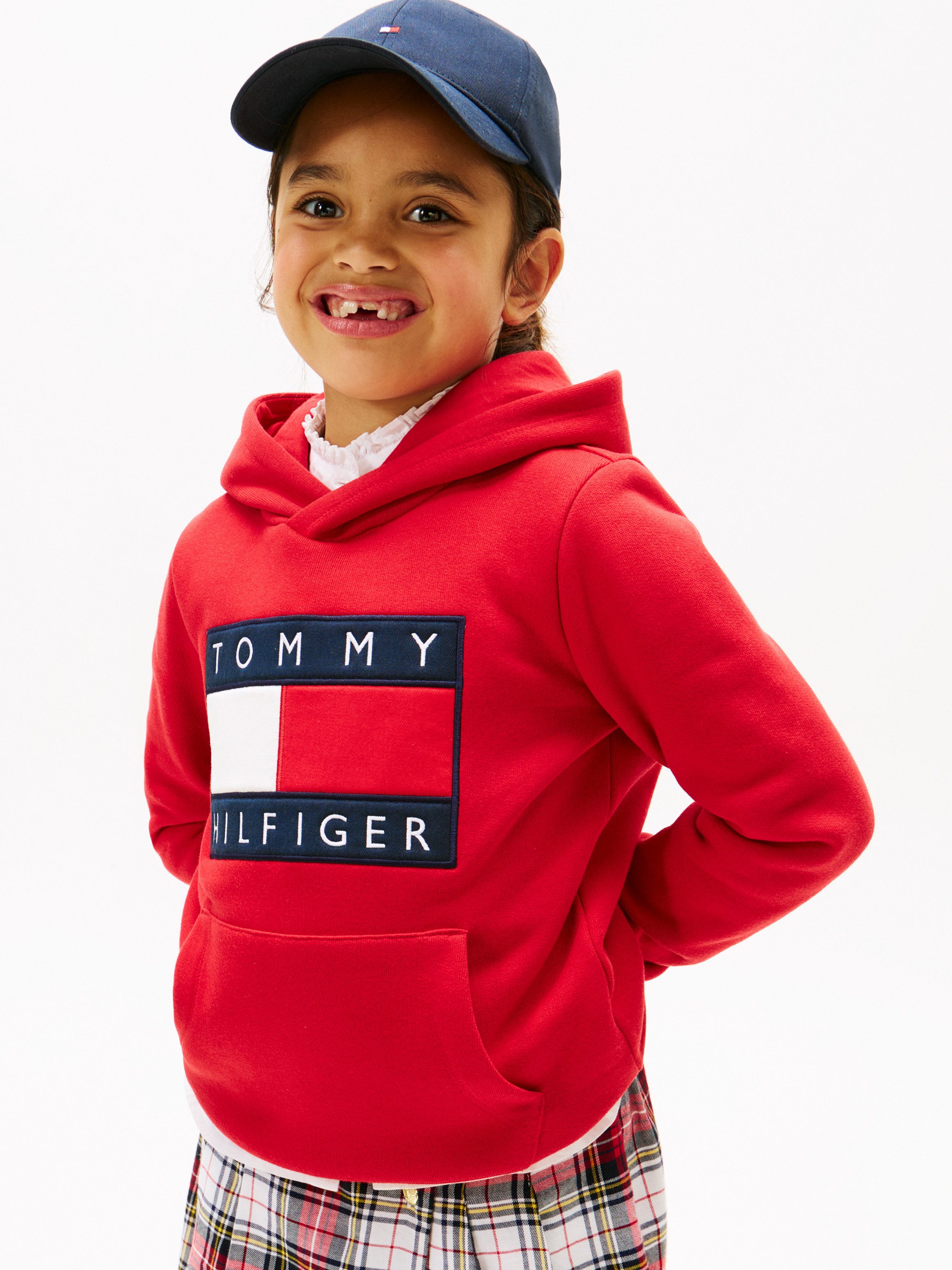 Tommy Hilfiger Kapuzensweatshirt Kinder bis 16 Jahre, mit Kapuze – Bild 3 von 5