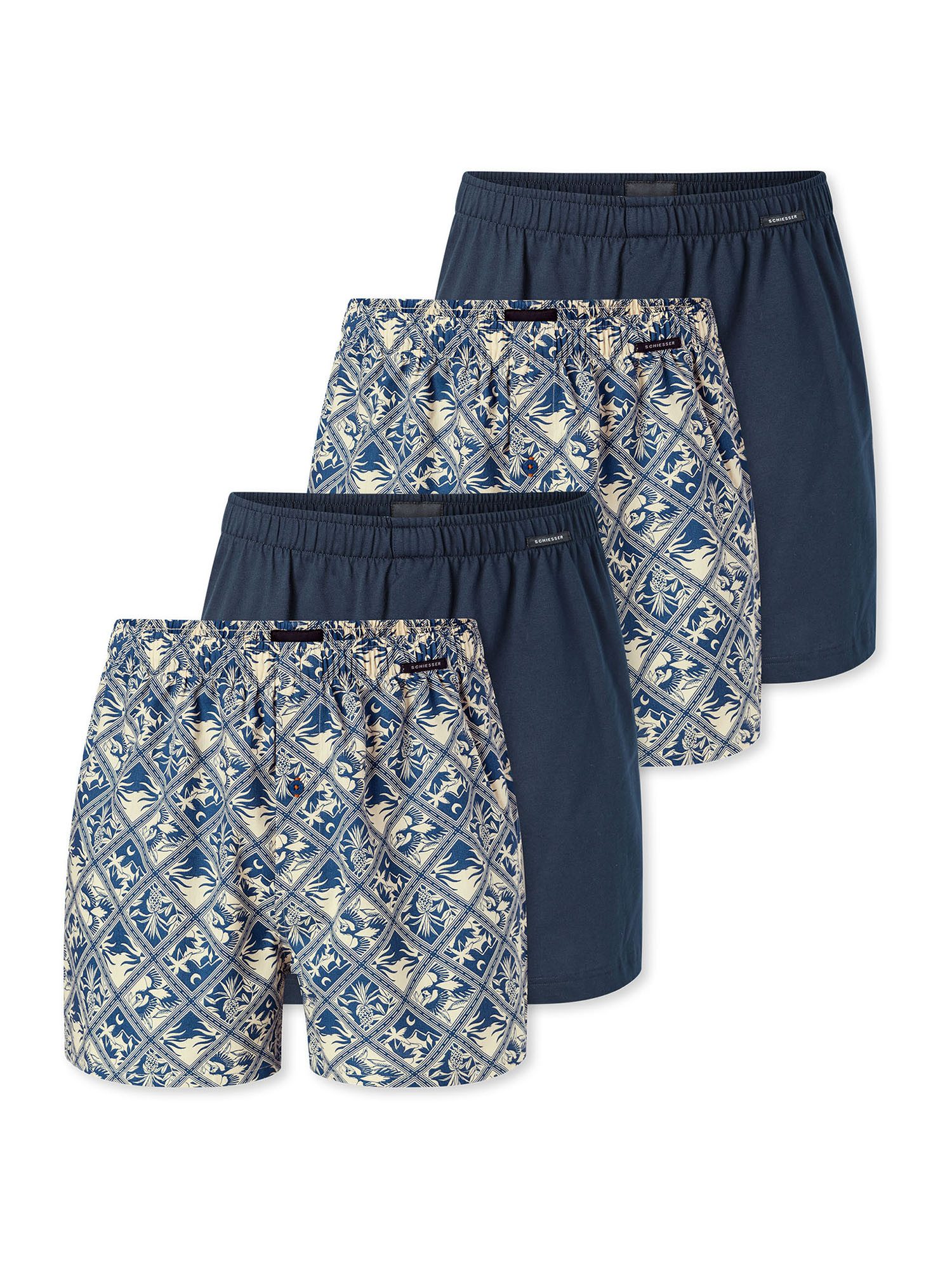 Schiesser Boxer Boxershorts (4-St) Boxershorts, Unterhose, Boxerbriefs