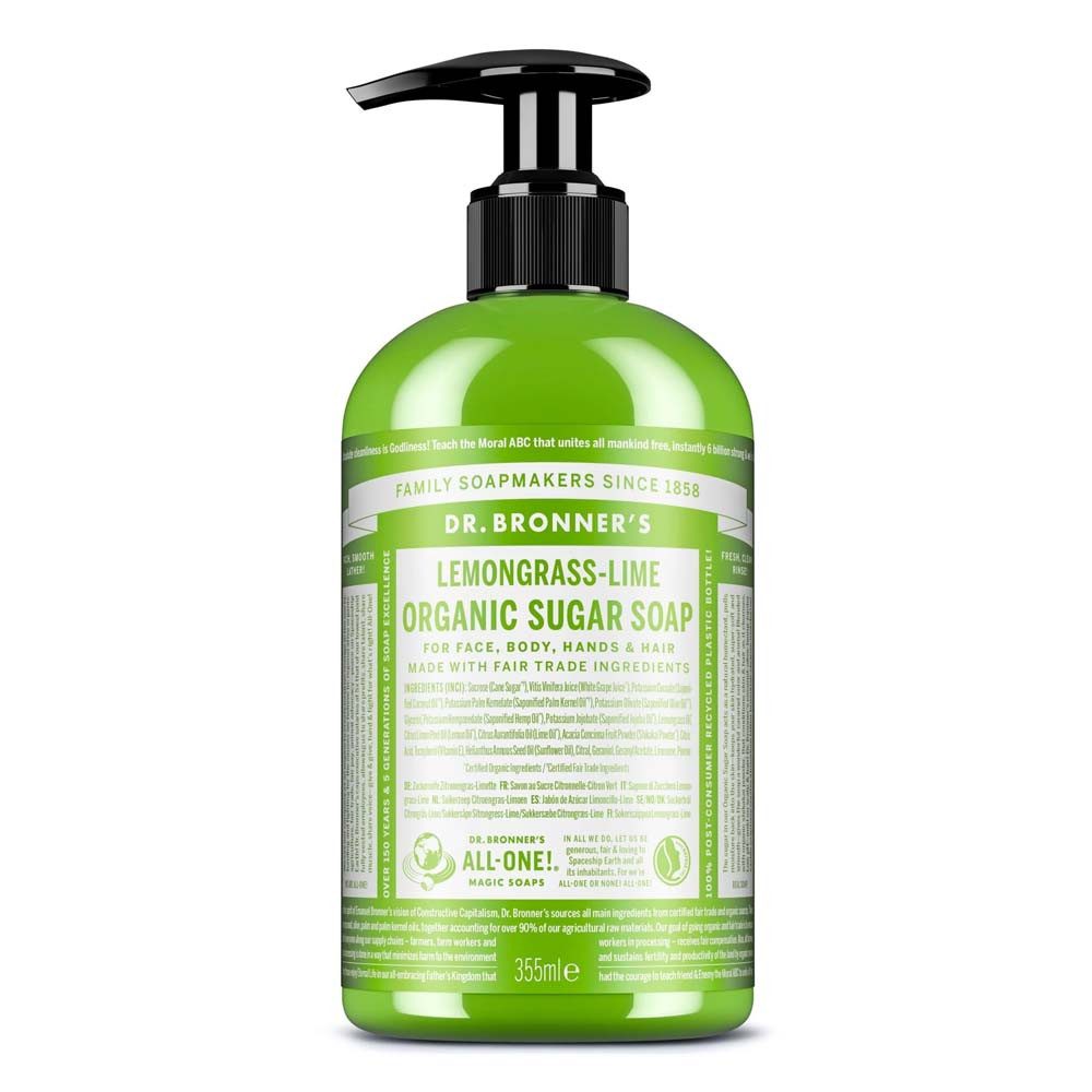 Flüssigseife Zitronengras-Limette - Sugar Soap 355ml