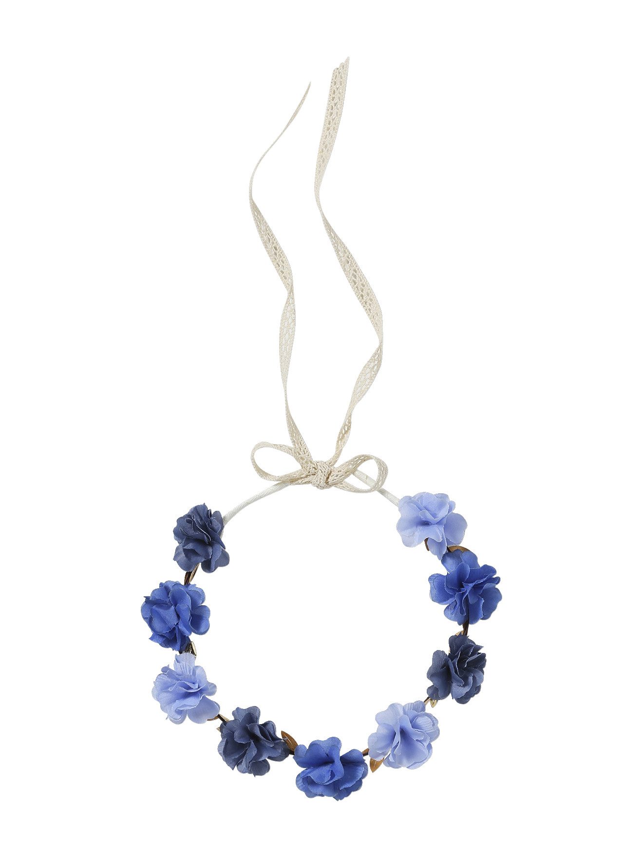 vertbaudet Haarband Mädchen Blumenkranz, Makramee-Band, Boho-Look