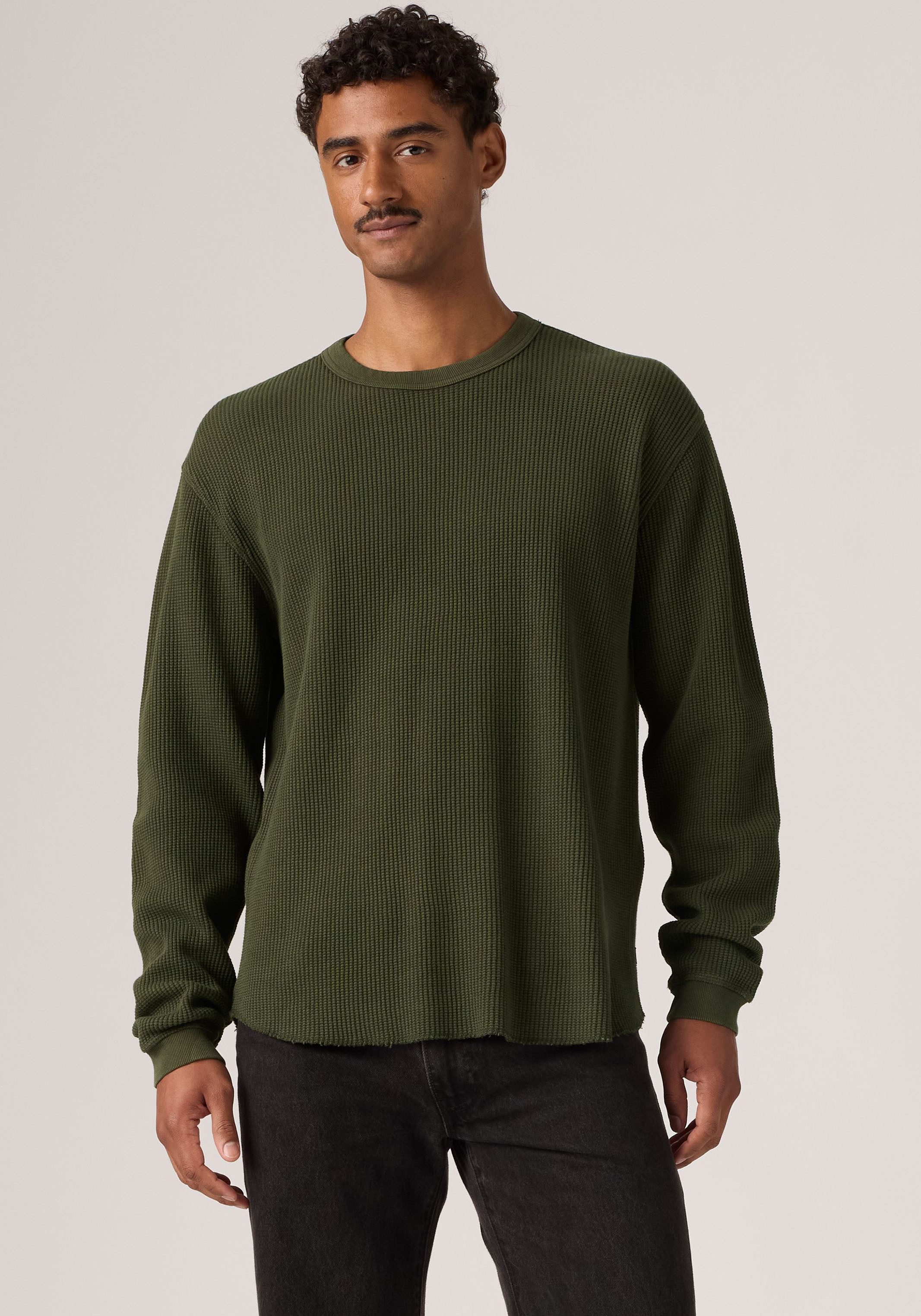 Levi's® Langarmshirt Waffelstrukturmuster