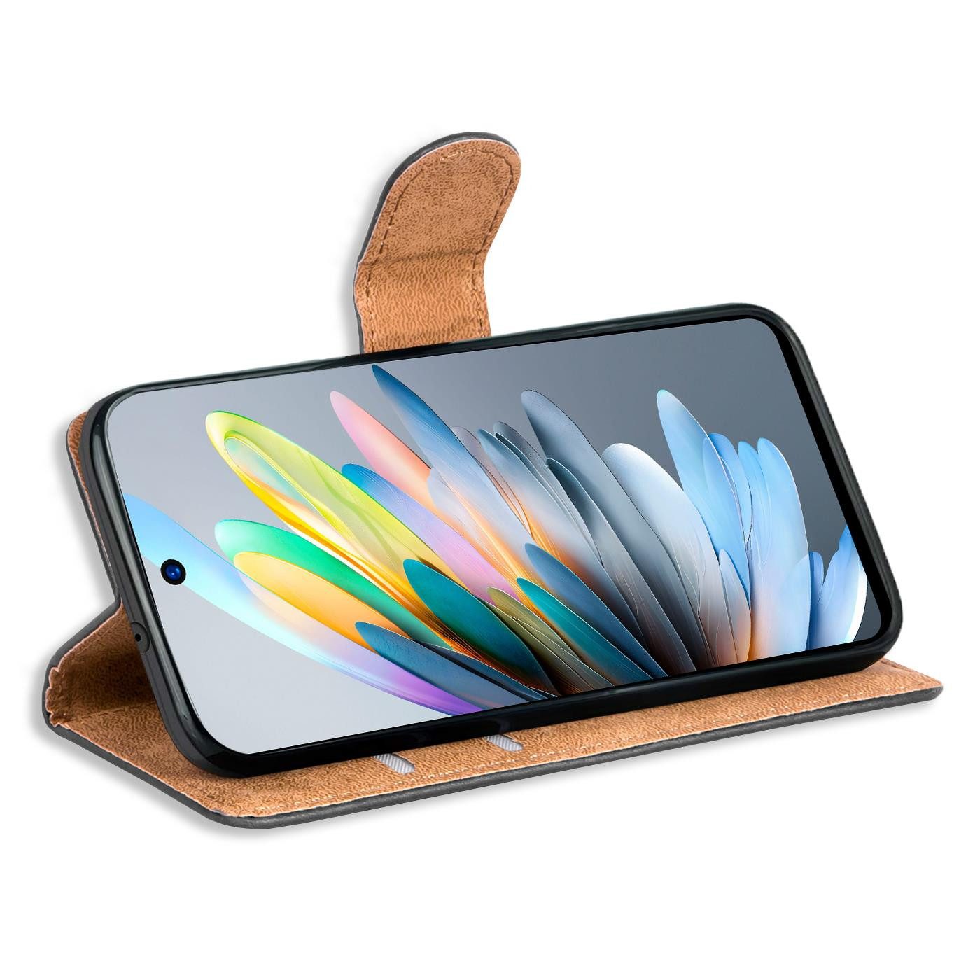 CoolGadget Handyhülle Book Case Handy Tasche für ZTE Blade A75 6,6 Zoll, Hülle Klapphülle Flip Cover für ZTE Blade A75 Schutzhülle stoßfest