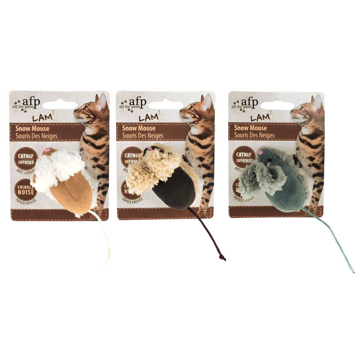 Tierkuscheltier Katzenspielzeug Lambswool Snow Maus